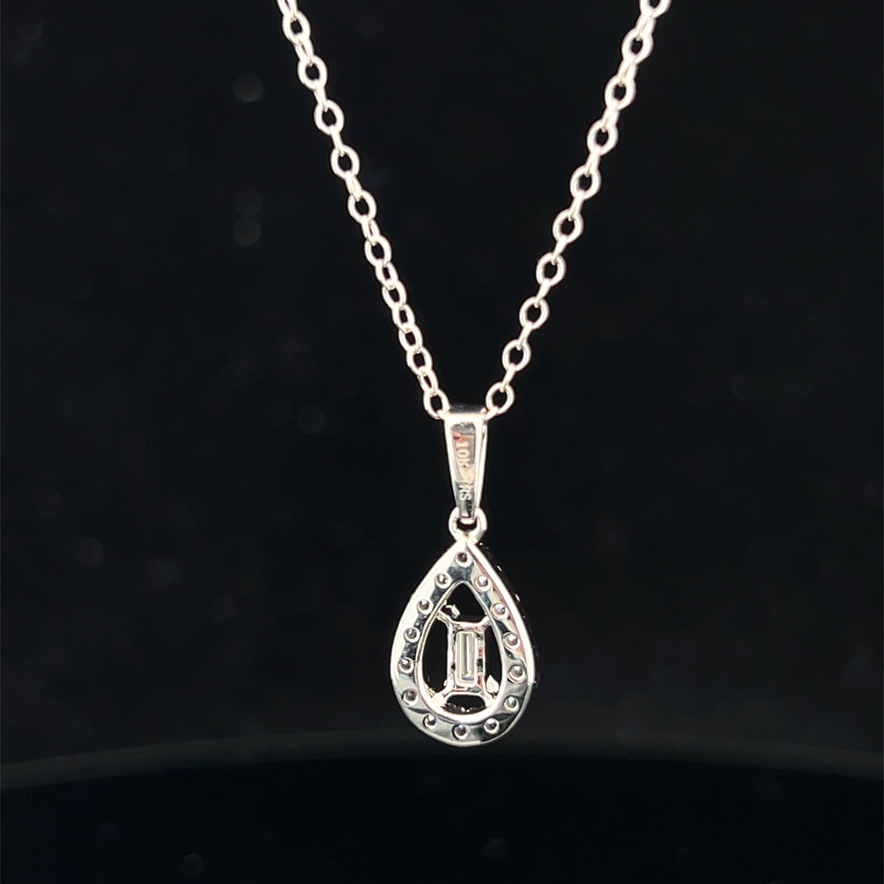 Natural Diamond Pendant on Chain