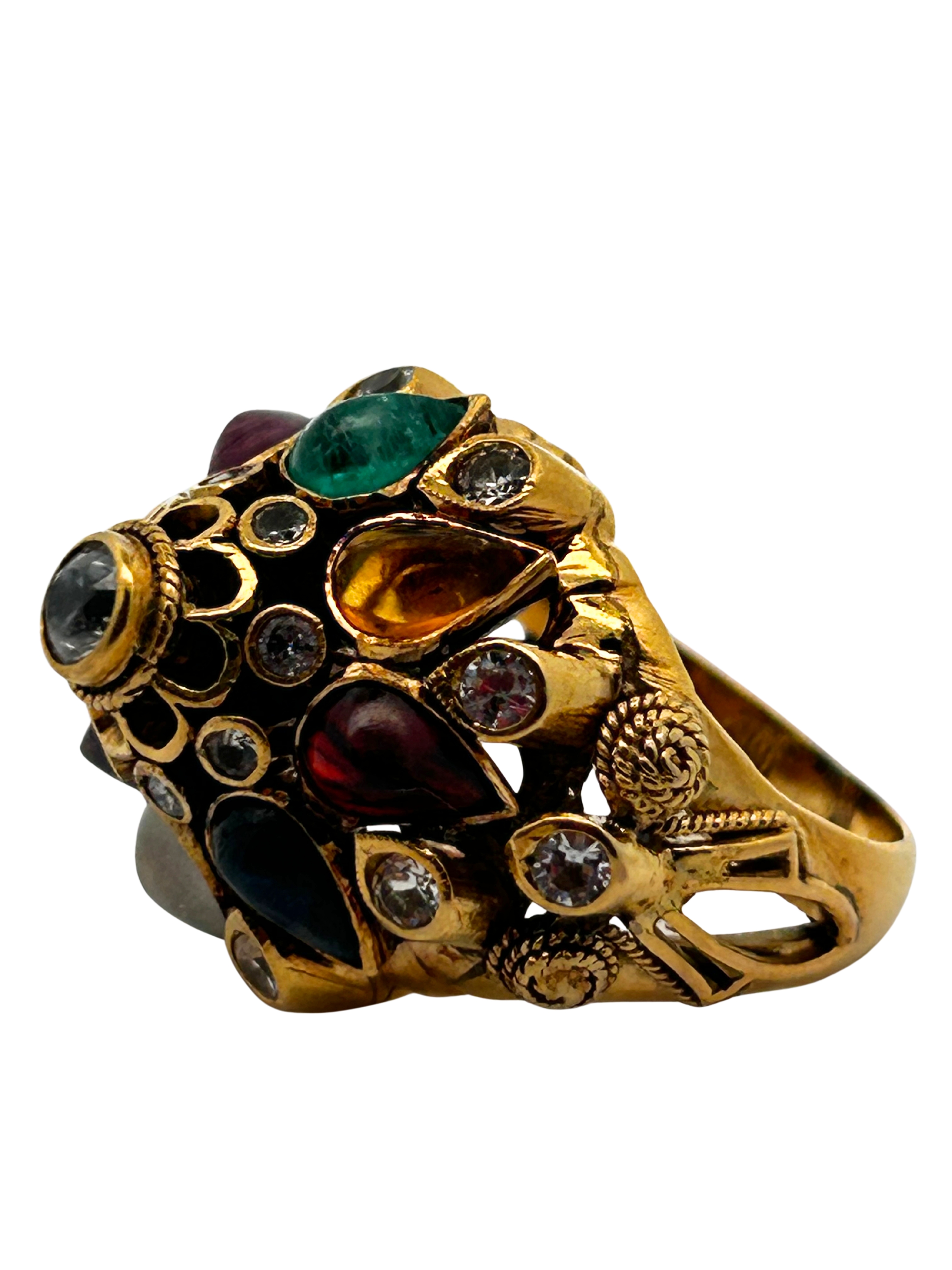 18K Navaratna 9-Stone Astrological Ring