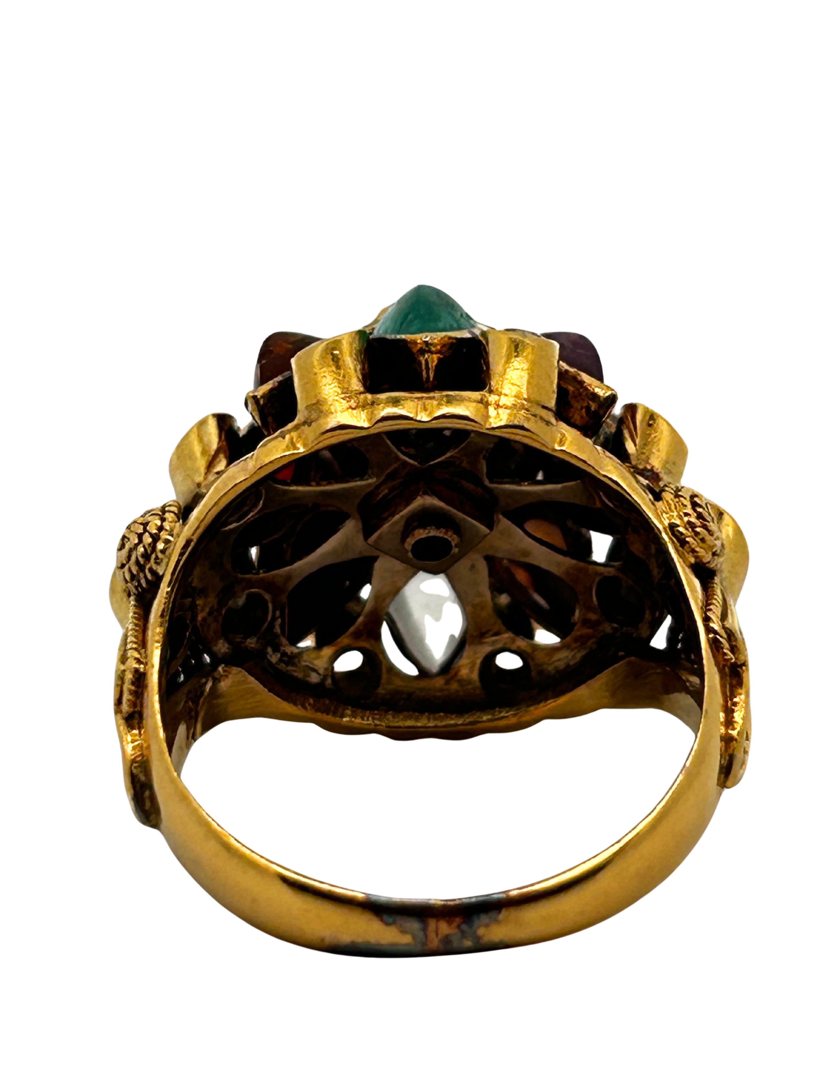 18K Navaratna 9-Stone Astrological Ring