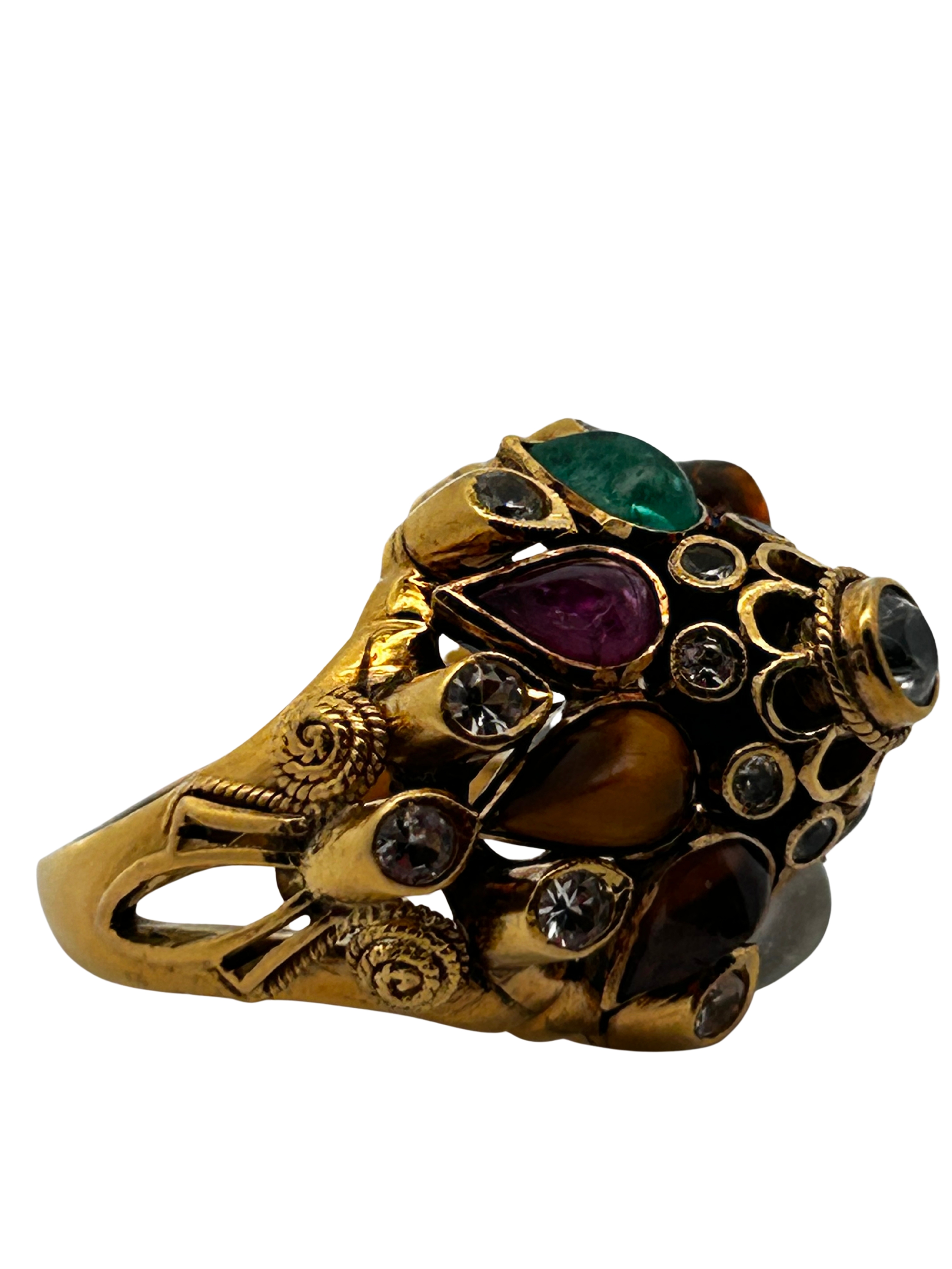 18K Navaratna 9-Stone Astrological Ring