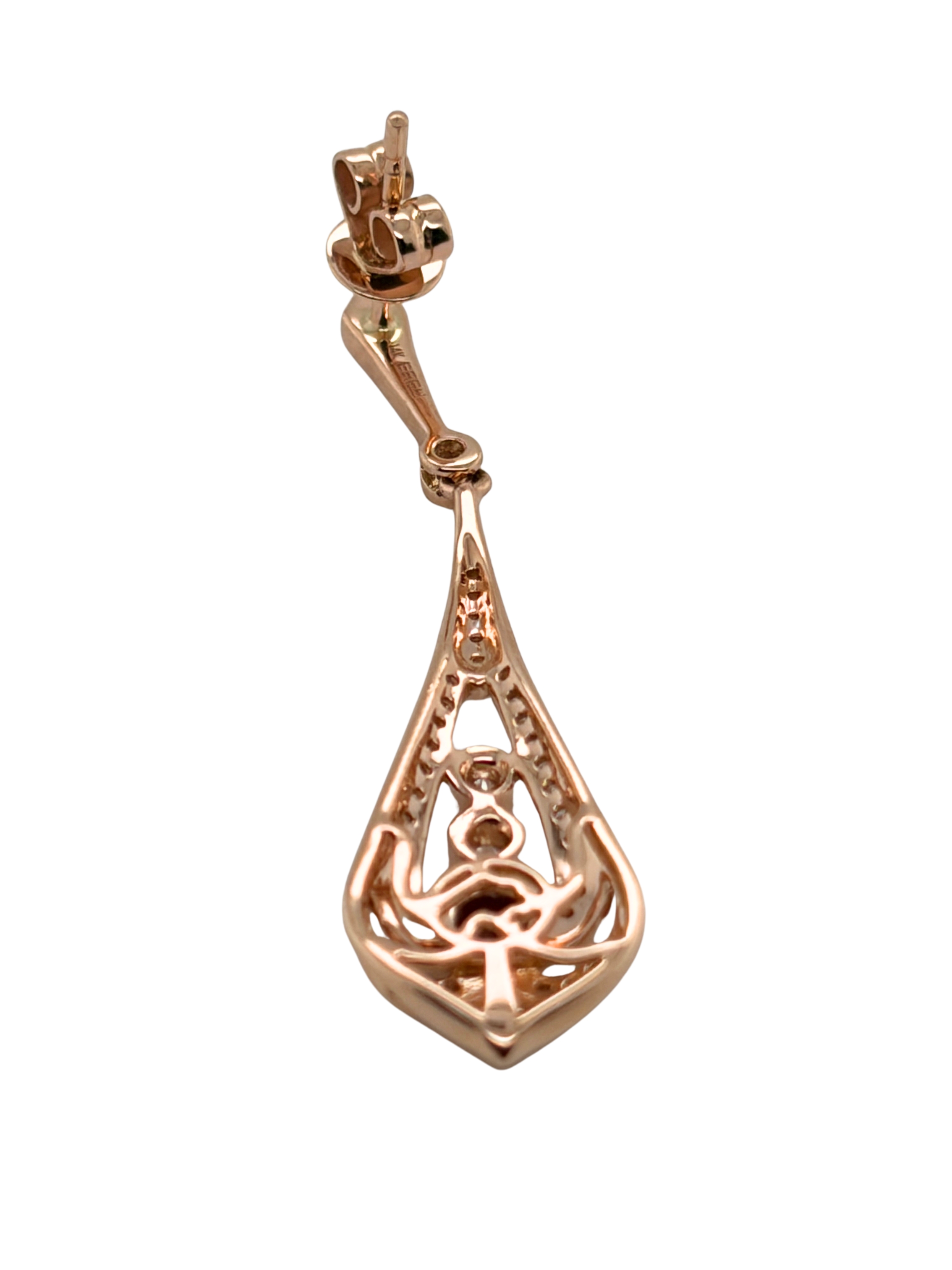EFFY Fancy Natural Rhodolite & Diamond Dangle Earrings