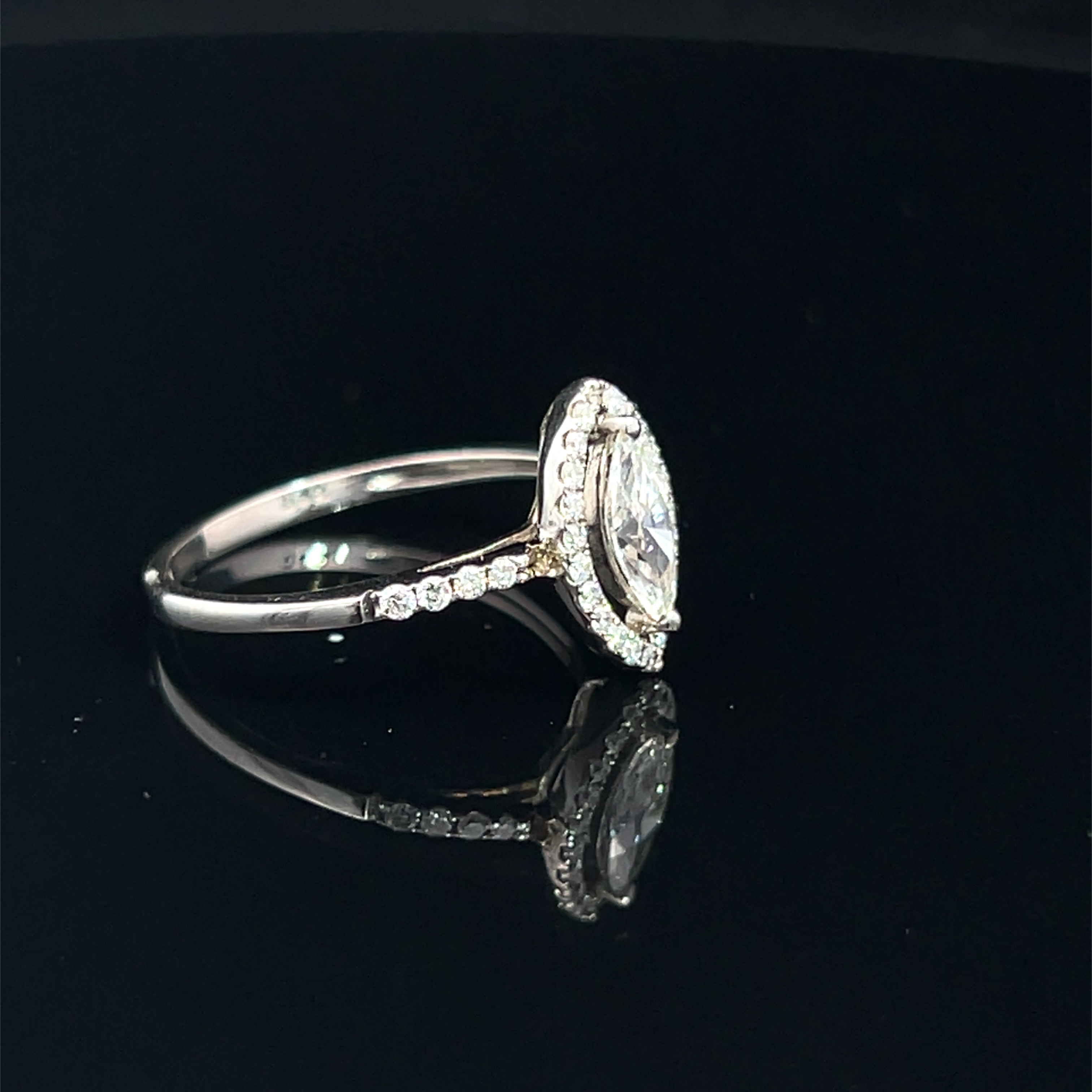 Marquise Natural Diamond Engagement Ring