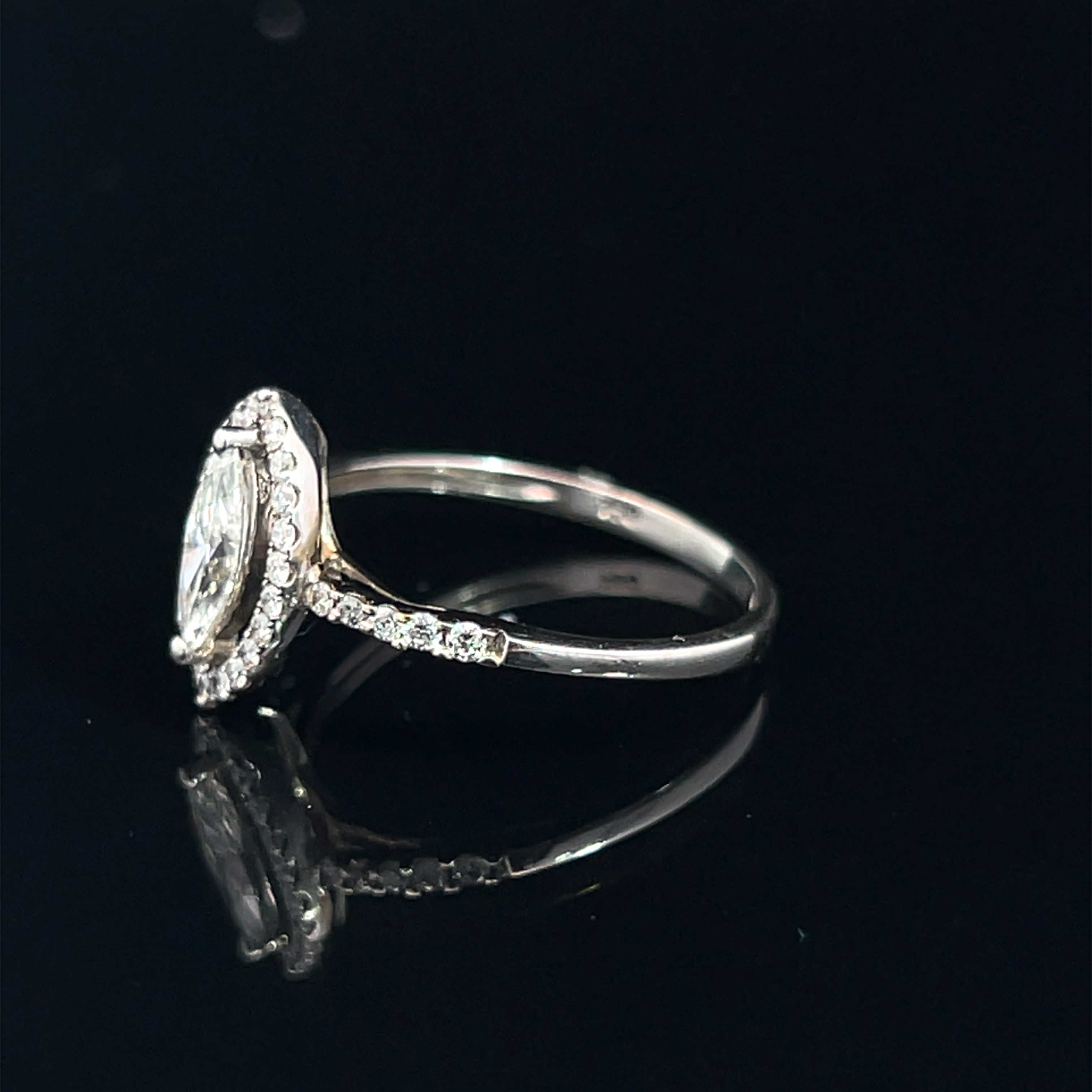 Marquise Natural Diamond Engagement Ring