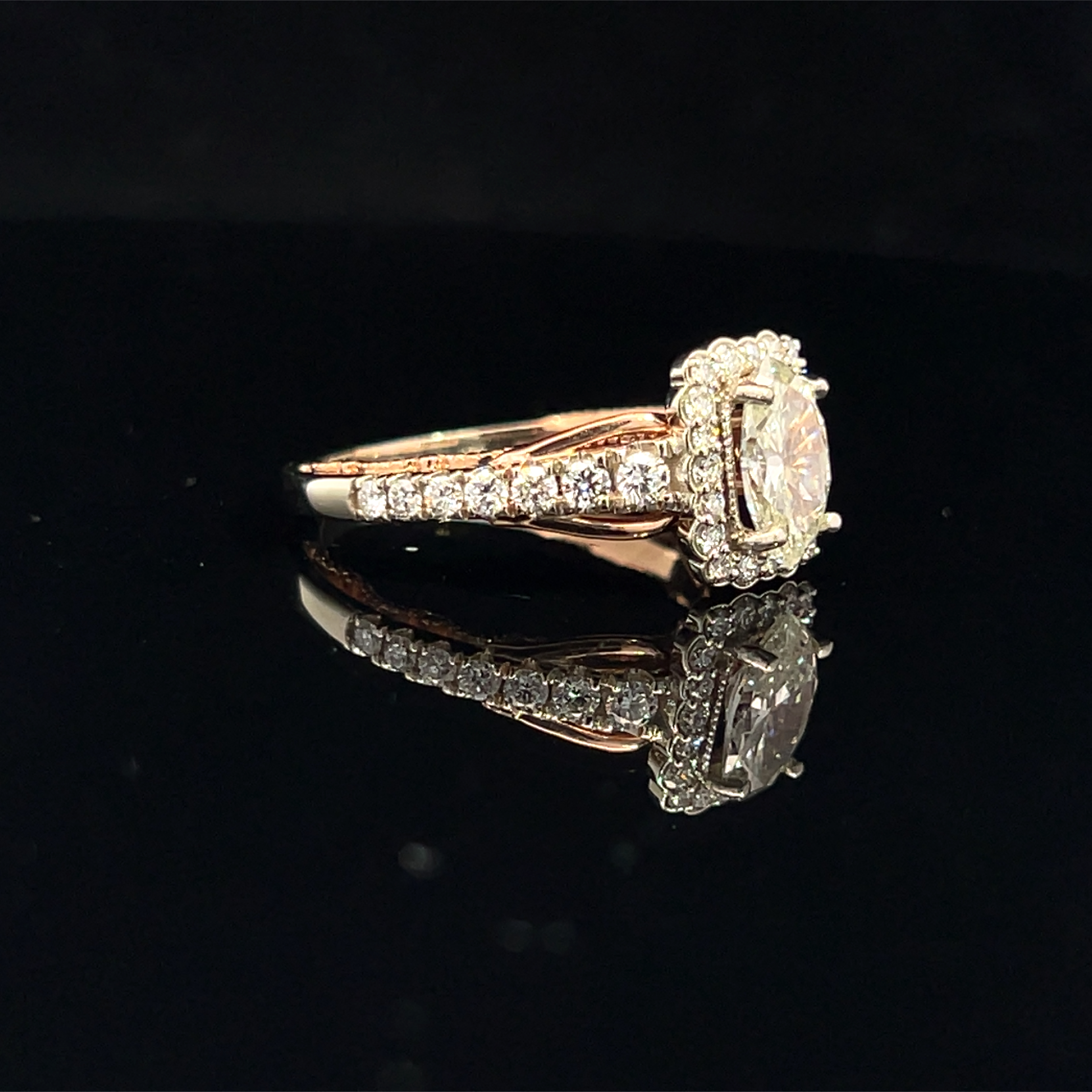 Fancy Natural Diamond Engagement Ring