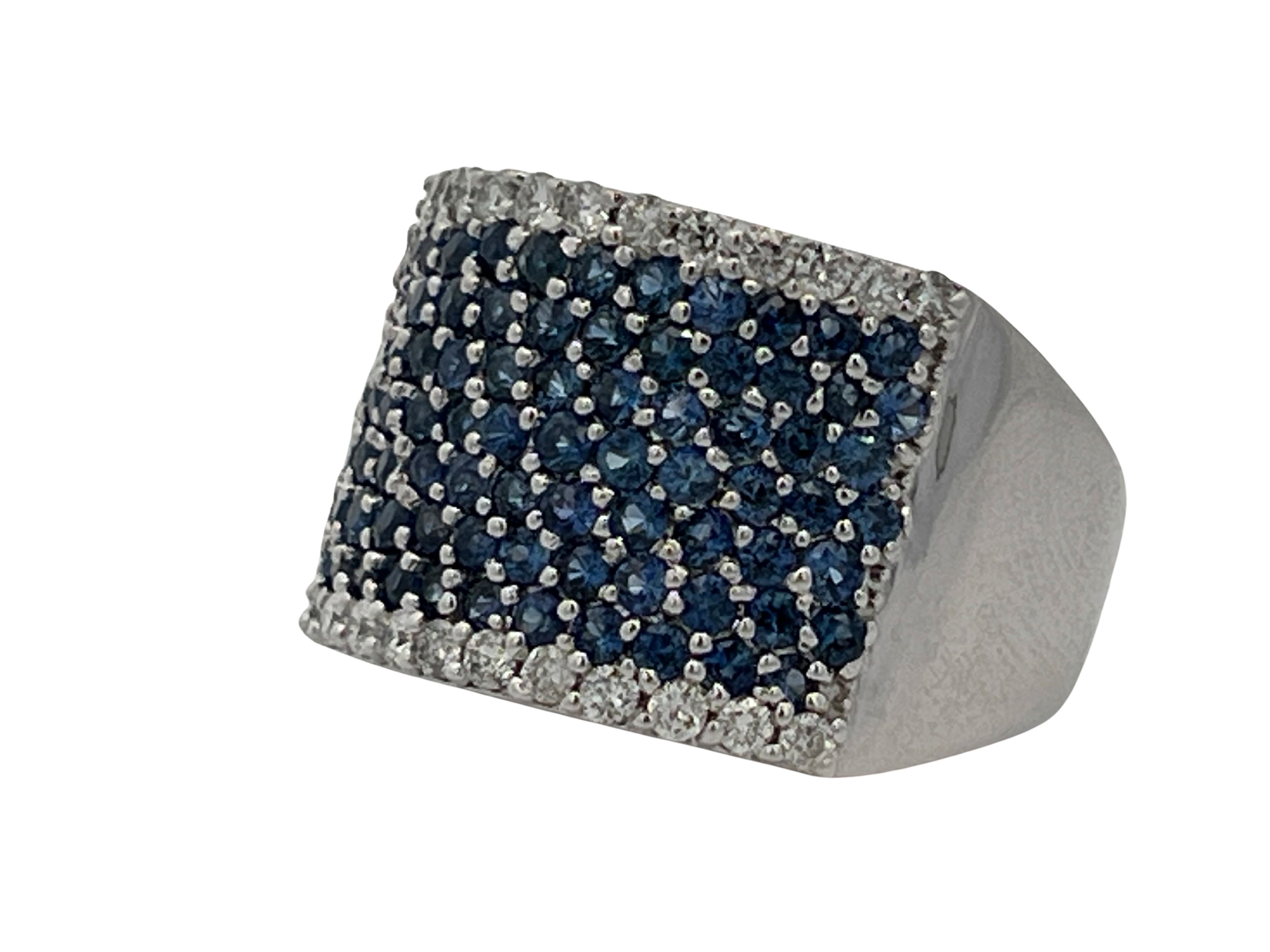 EFFY Natural Sapphire & Diamond Wide Band Ring