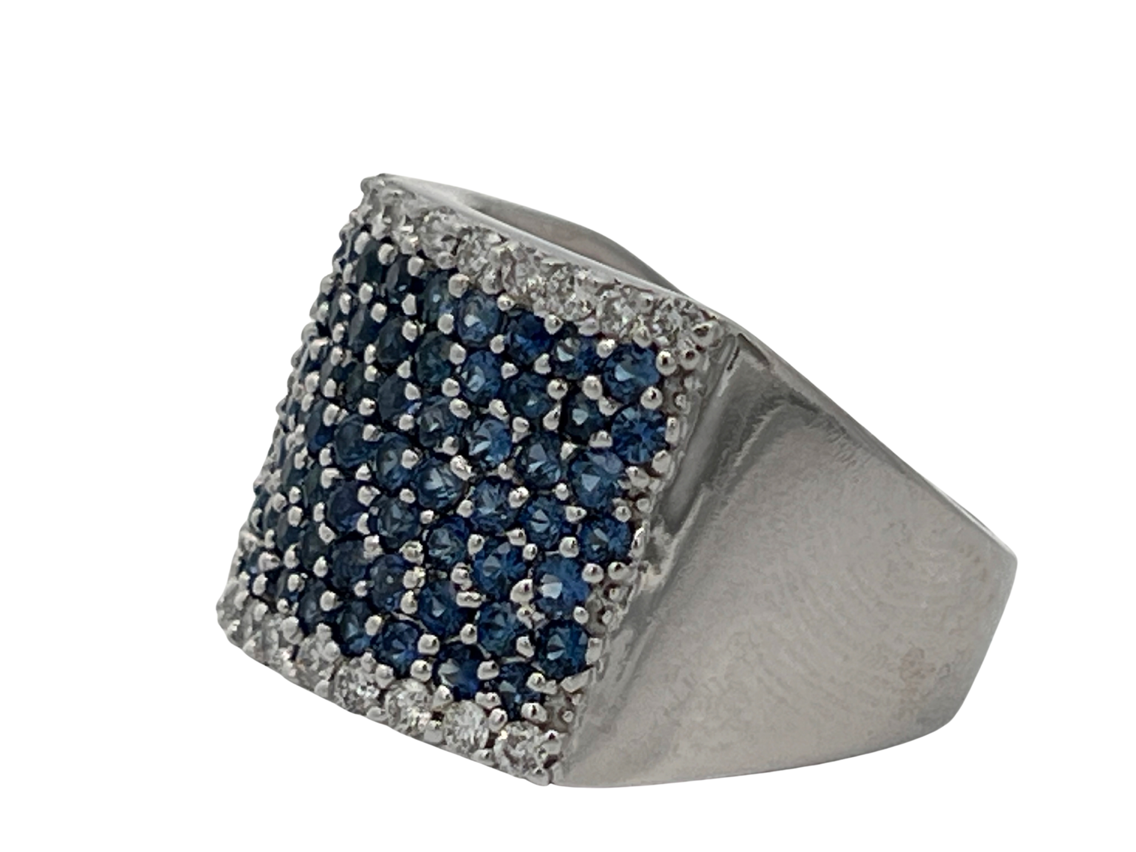 EFFY Natural Sapphire & Diamond Wide Band Ring
