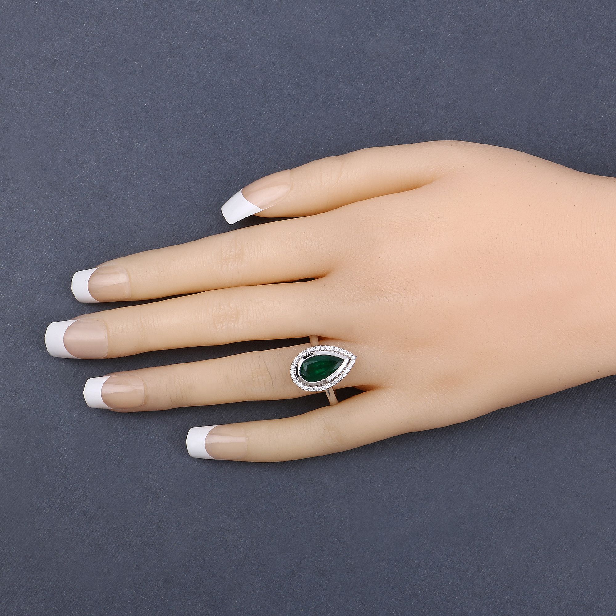 IGI Certified 2.54 CT Emerald and Diamond Ring