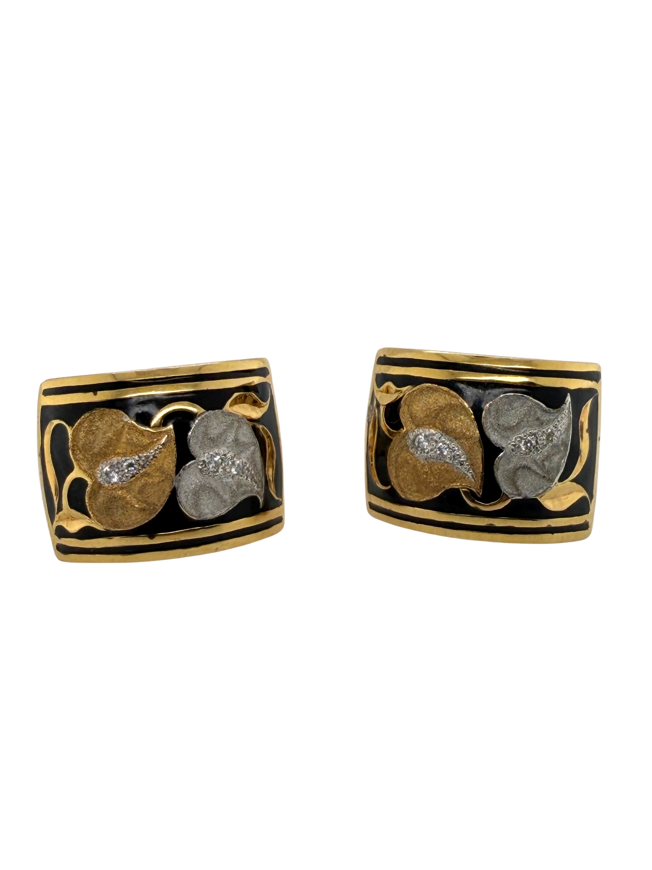 Wyland Art to Wear Collection 14K Calla Lily Earrings