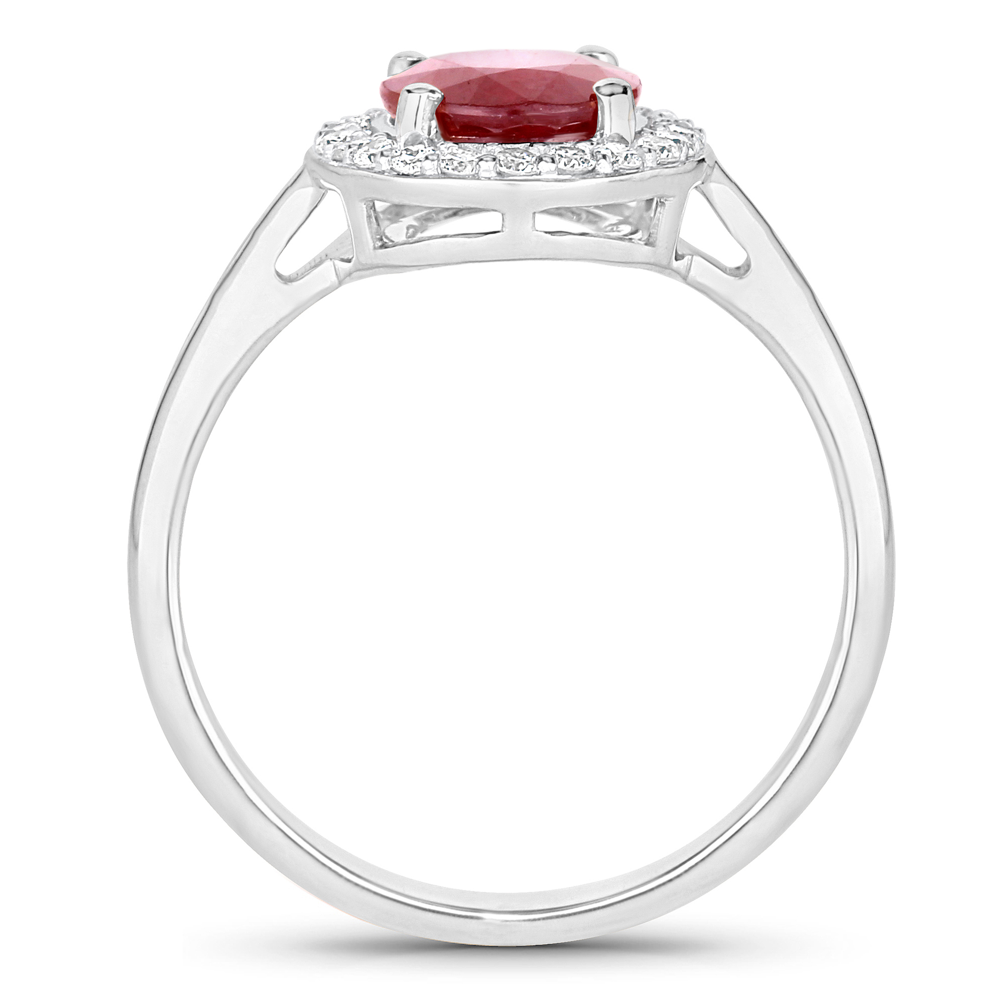 Natural Ruby and Diamond Ring