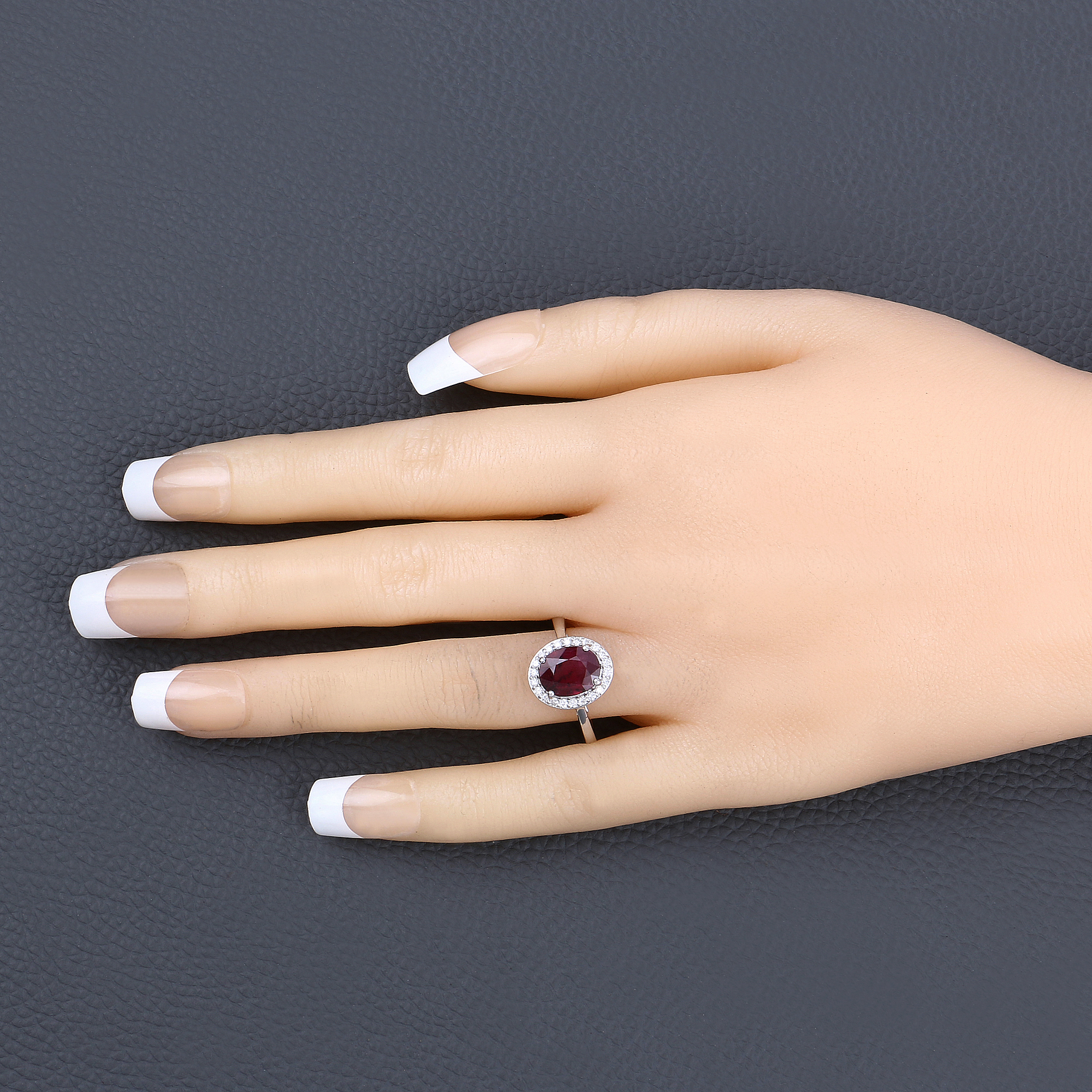 Natural Ruby and Diamond Ring
