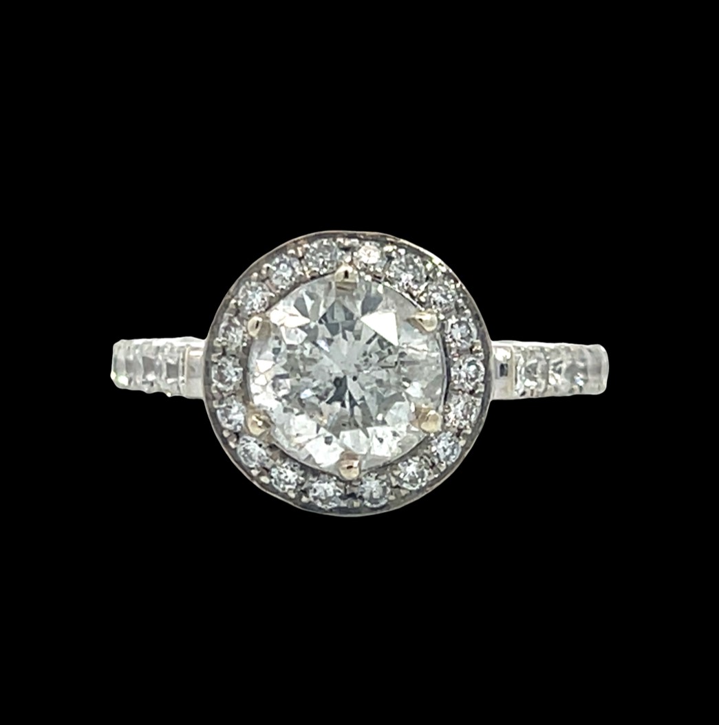Natural Diamond Eternity Engagement Ring