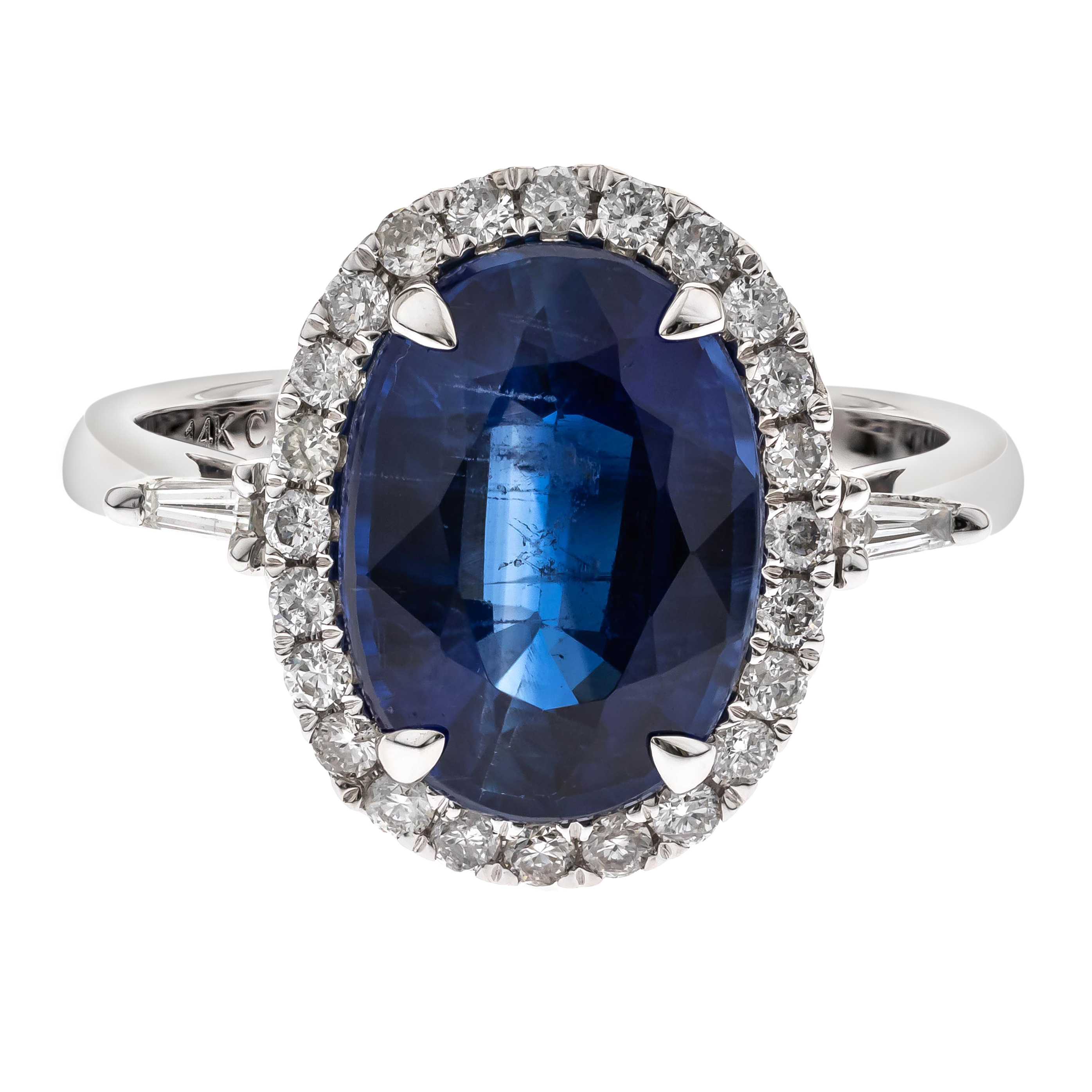 4.7 Ct Kyanite and Diamond Ring
