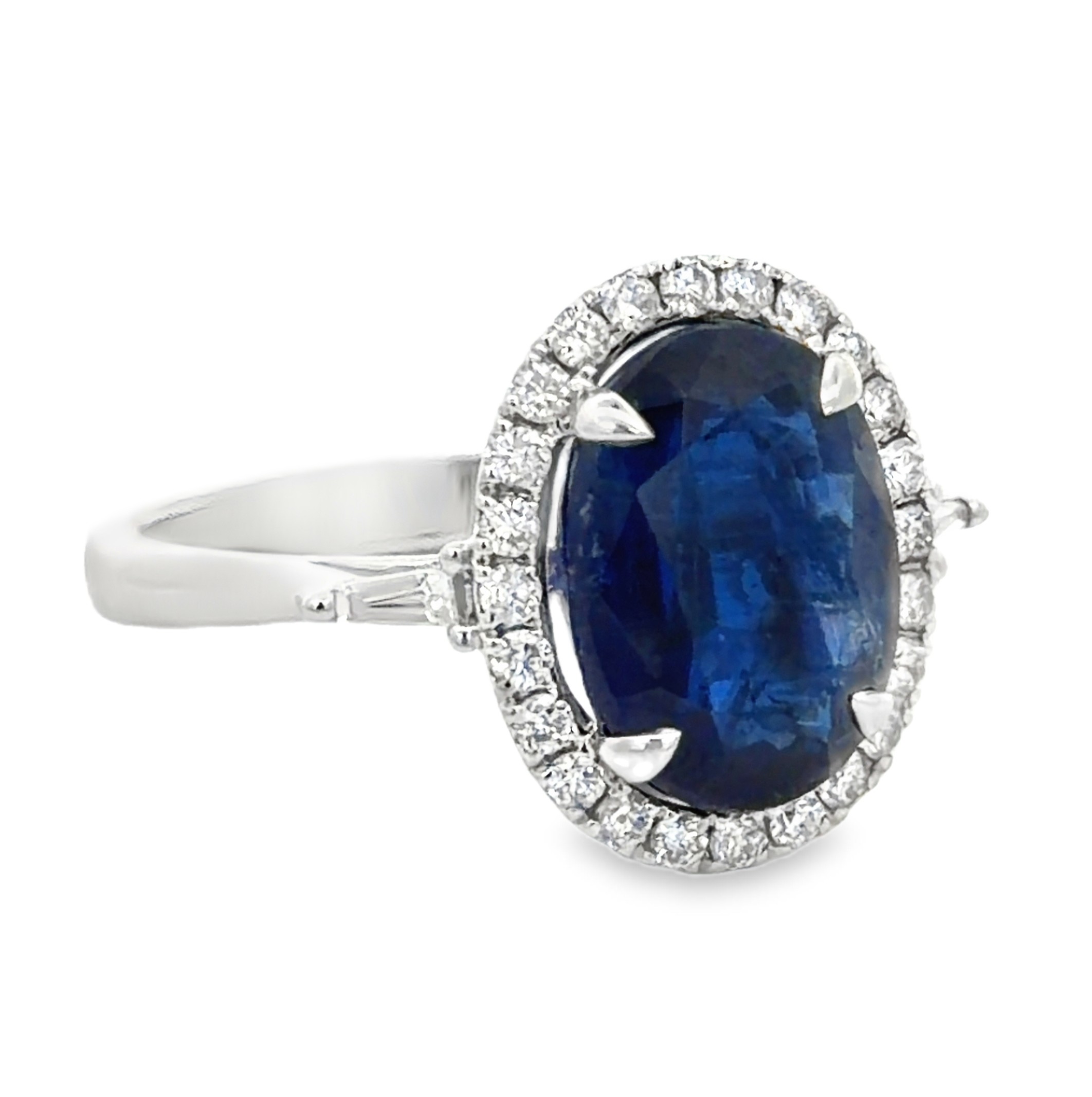 4.7 Ct Kyanite and Diamond Ring