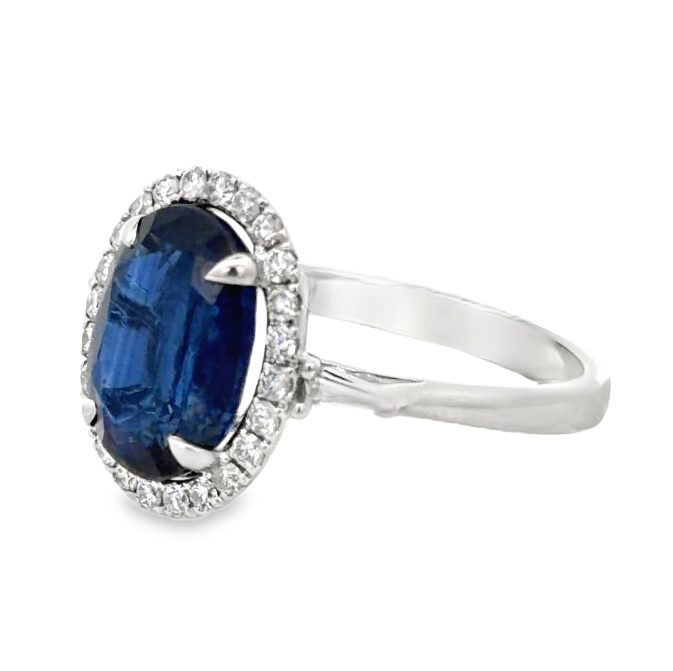 4.7 Ct Kyanite and Diamond Ring