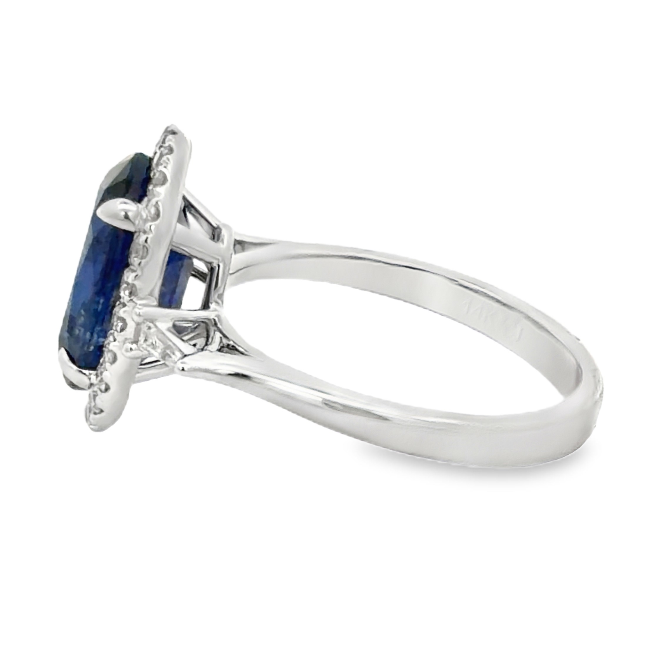 4.7 Ct Kyanite and Diamond Ring