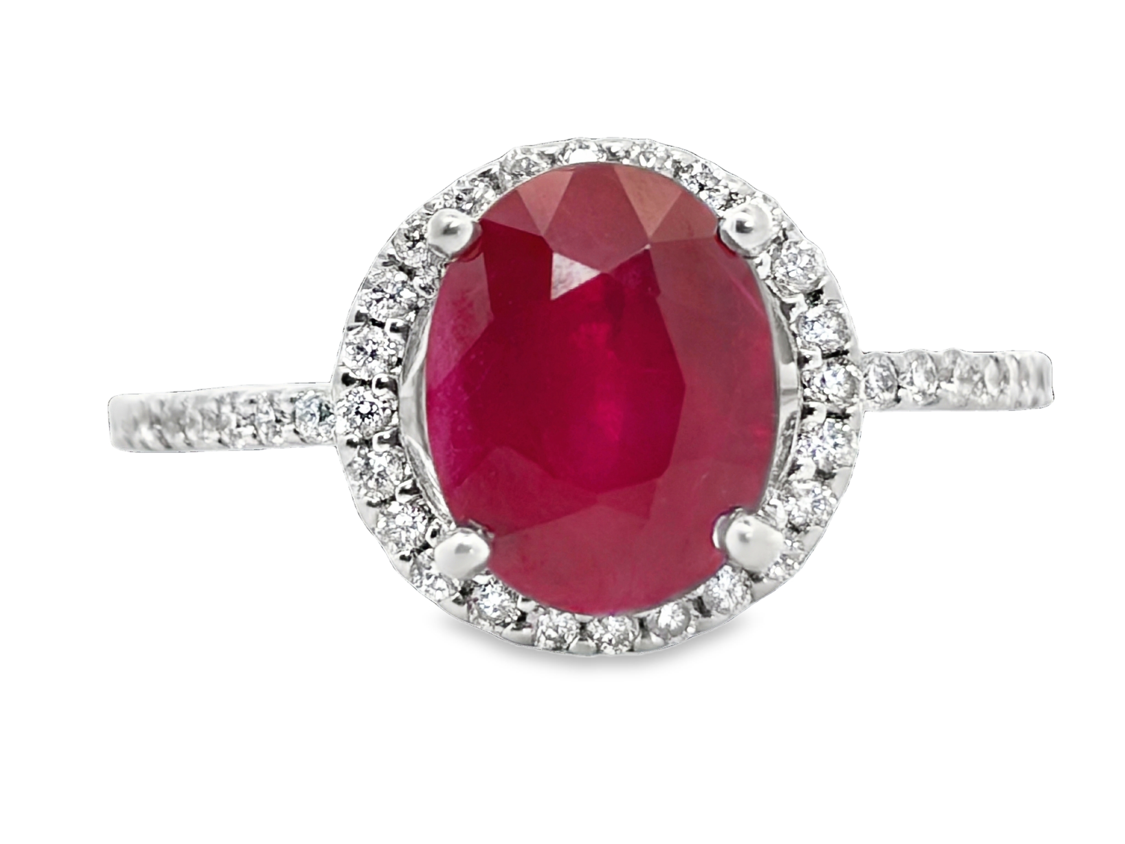 GIA Certified Burma Ruby & Diamond Ring