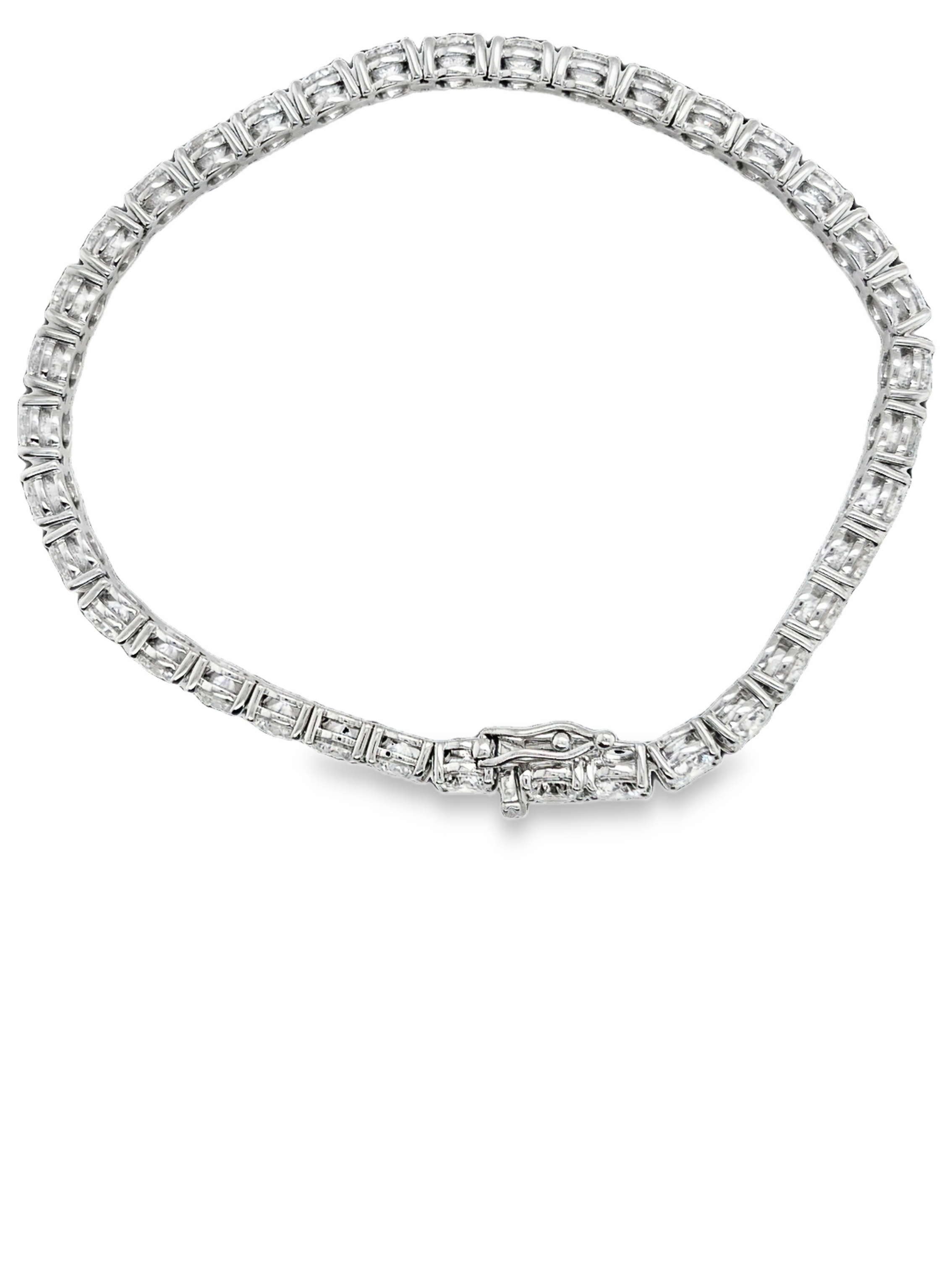 11.75 CTW Lab Created Diamond Tennis Bracelet