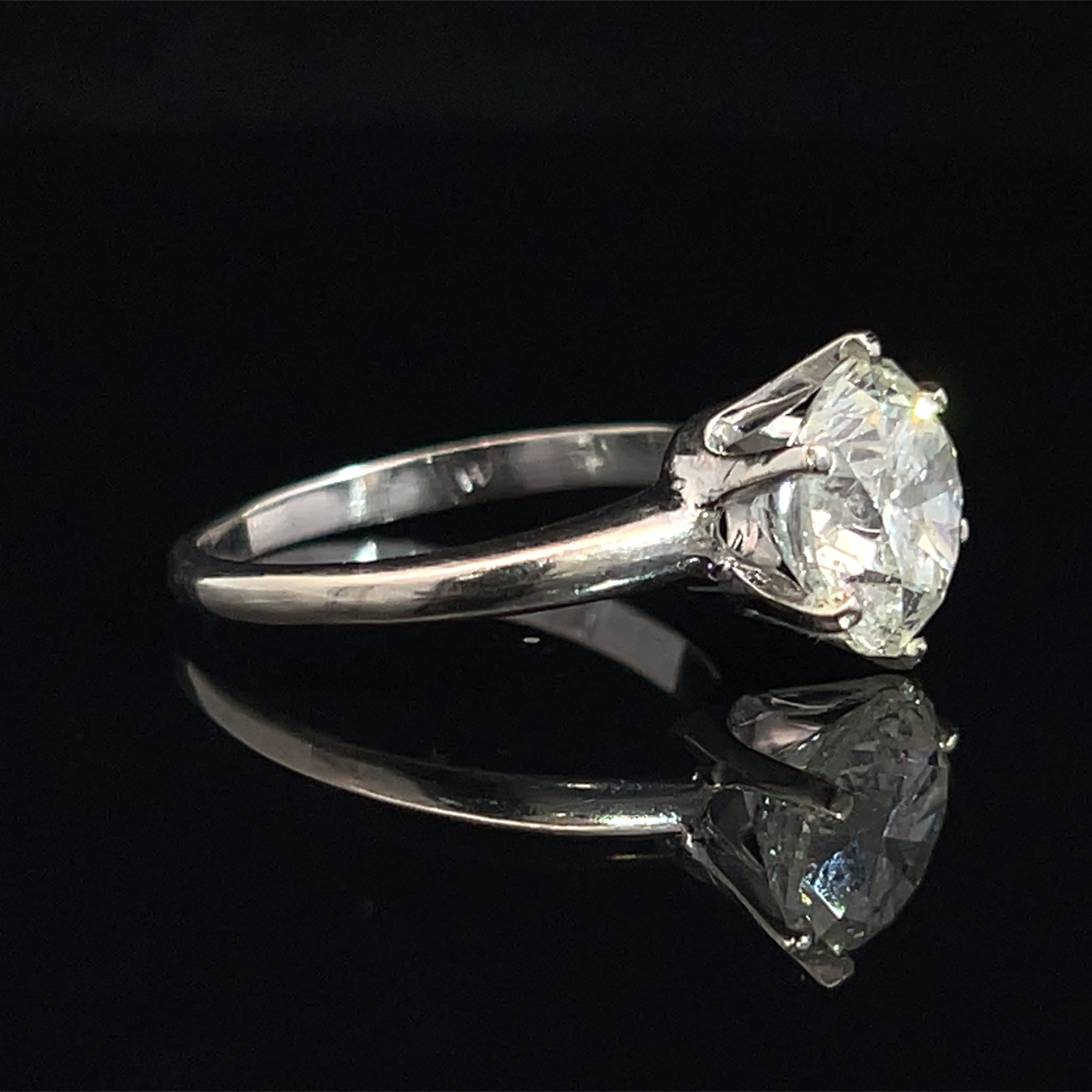 14K 3 Carat Natural Diamond Solitaire Ring