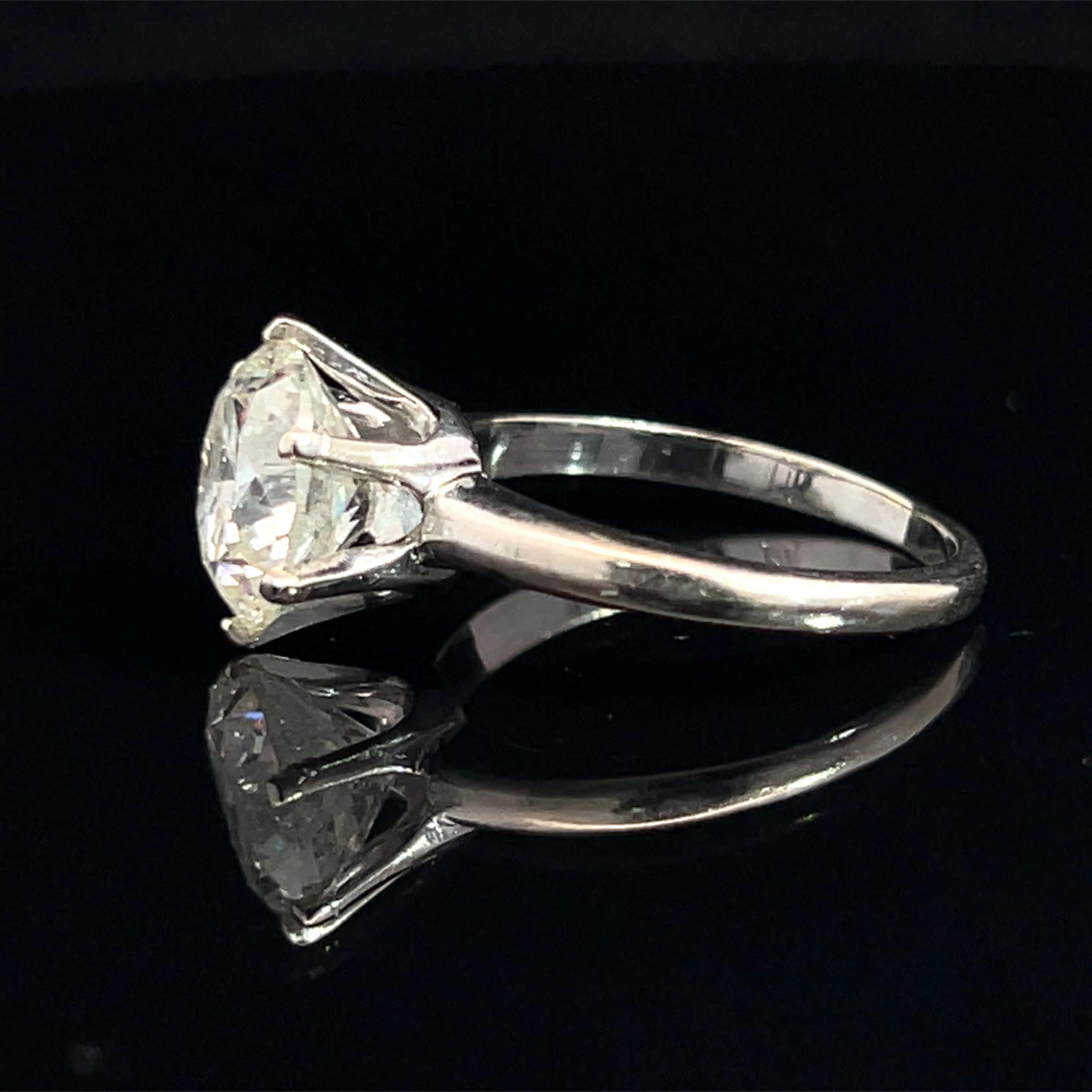 14K 3 Carat Natural Diamond Solitaire Ring