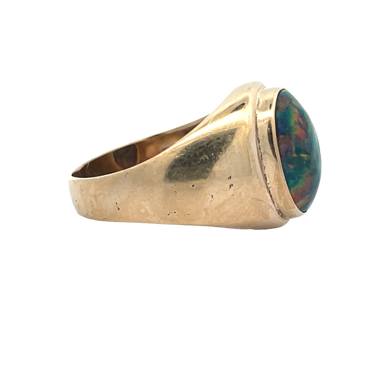 GIA Certified Lab Black Opal Ring