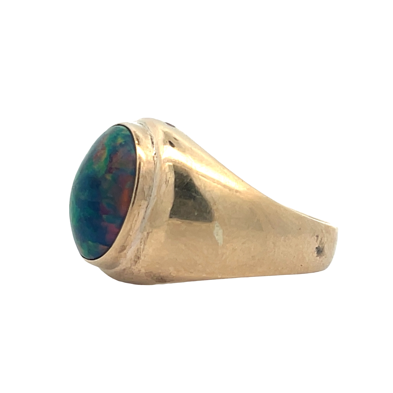 GIA Certified Lab Black Opal Ring