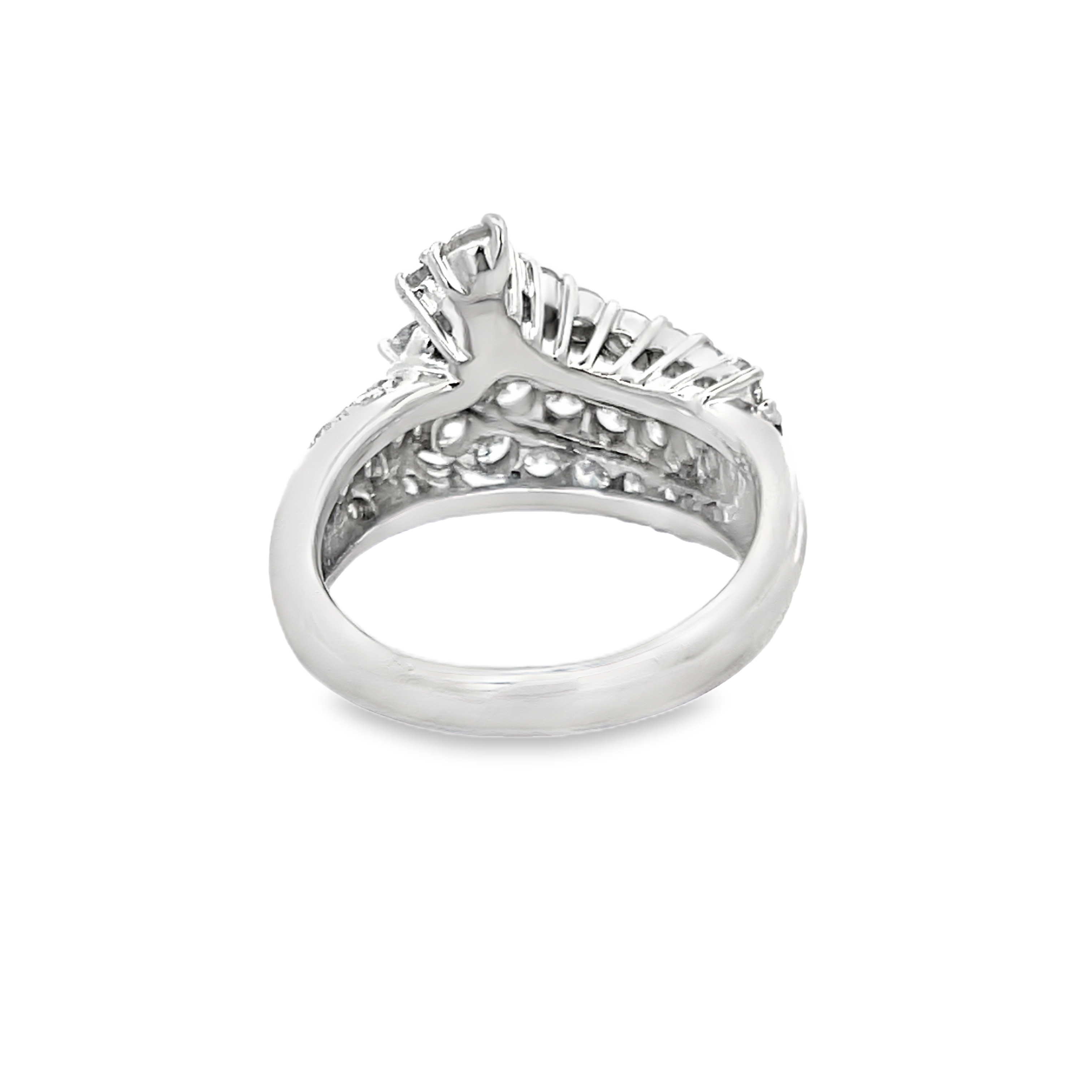 Natural Diamond Wave Ring