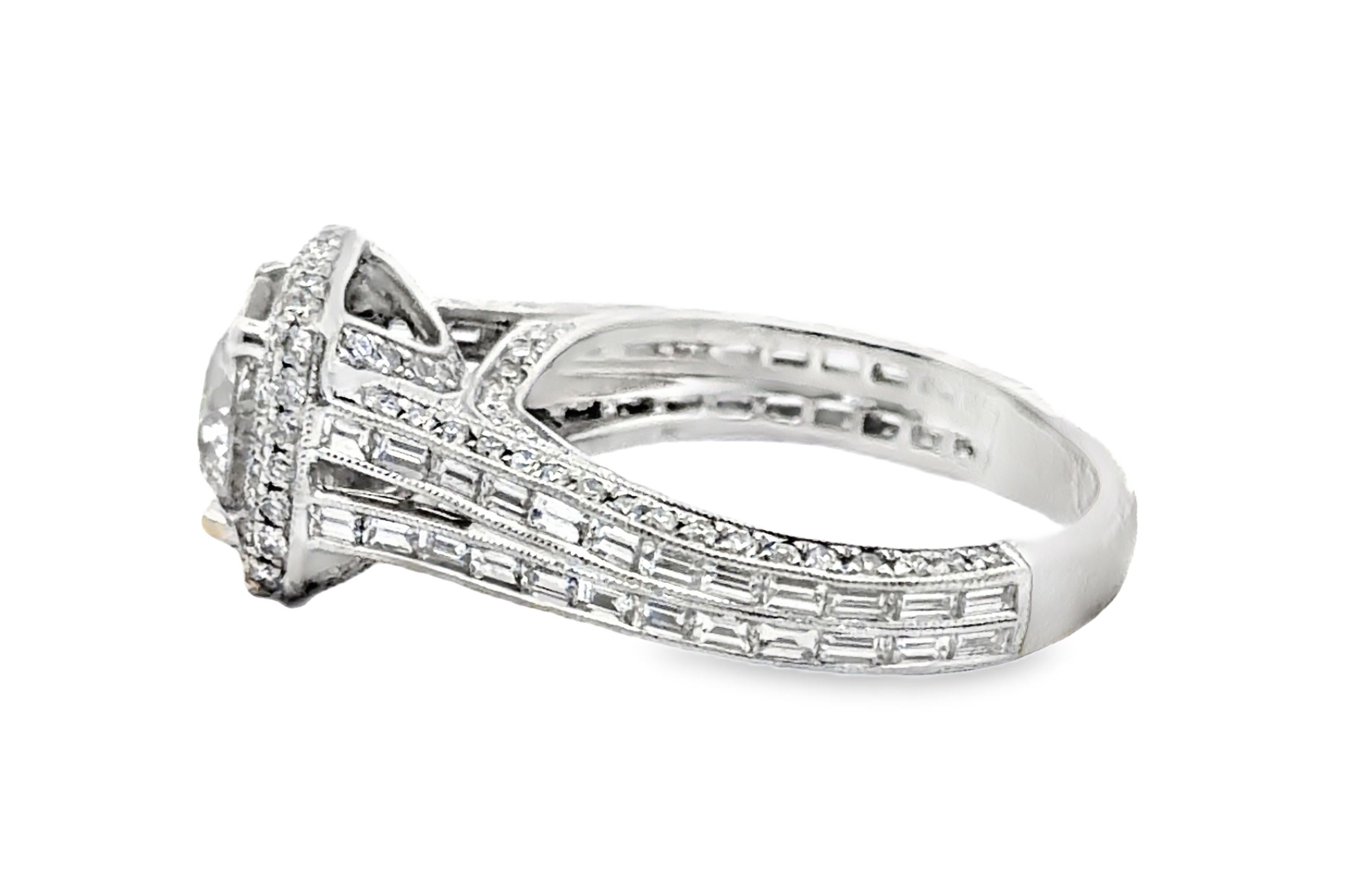 3.43CTW Natural Diamond Engagement Ring