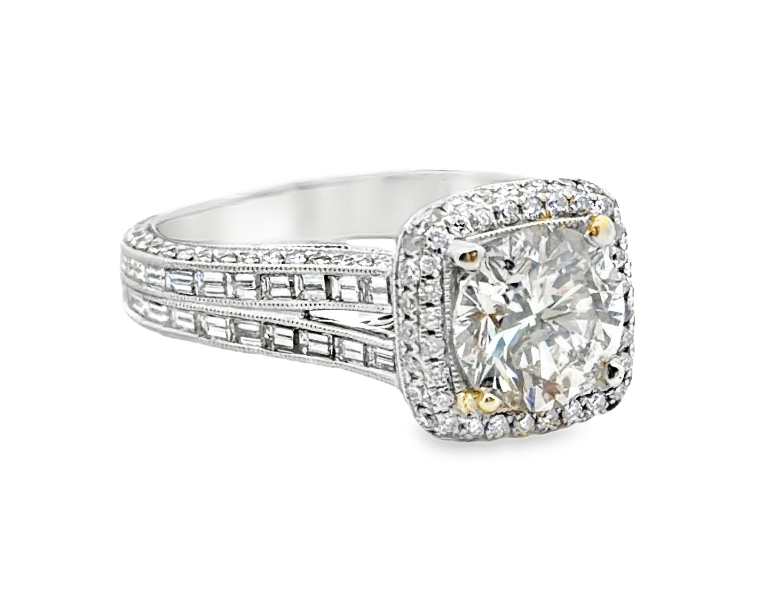 3.43CTW Natural Diamond Engagement Ring