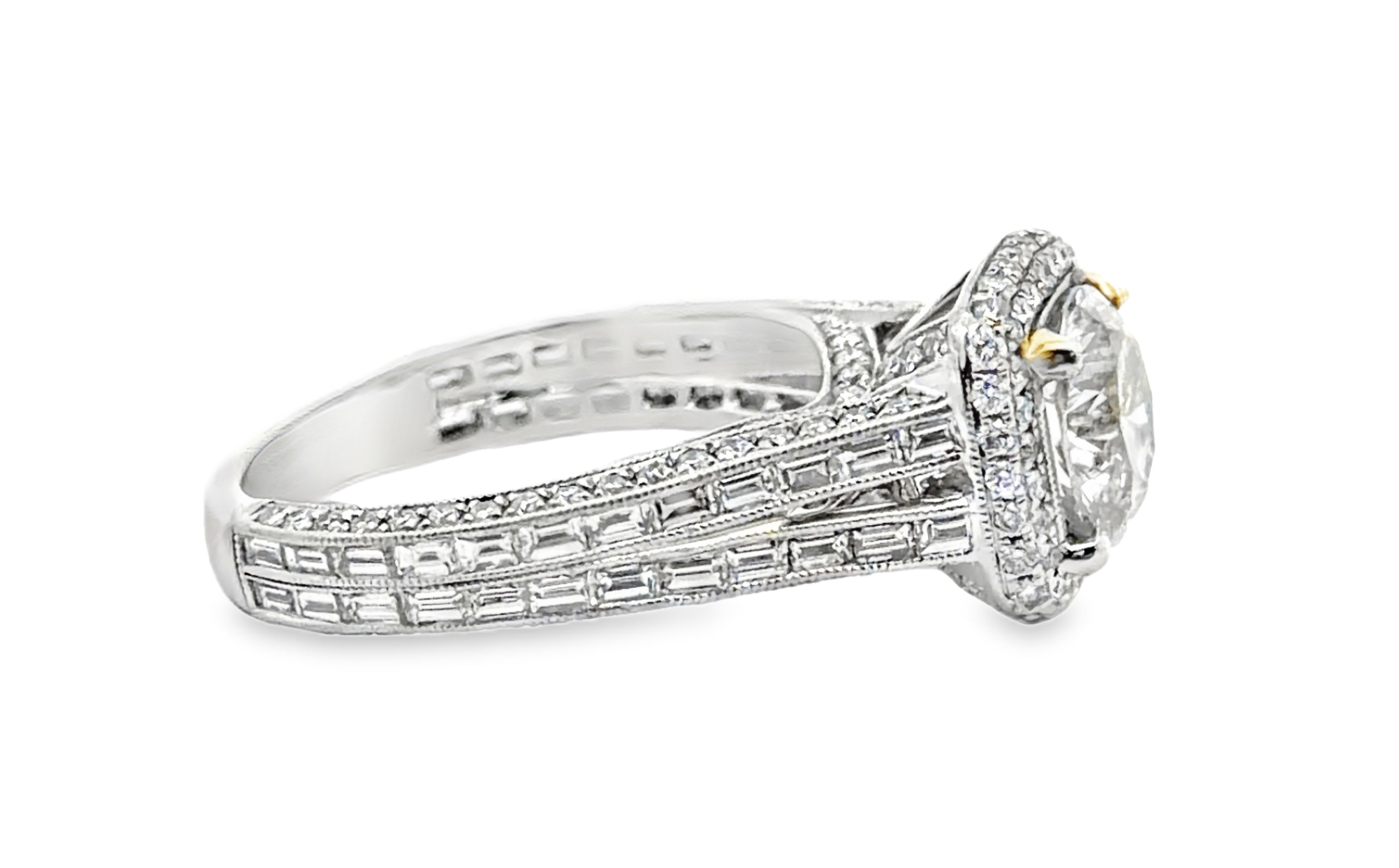 3.43CTW Natural Diamond Engagement Ring