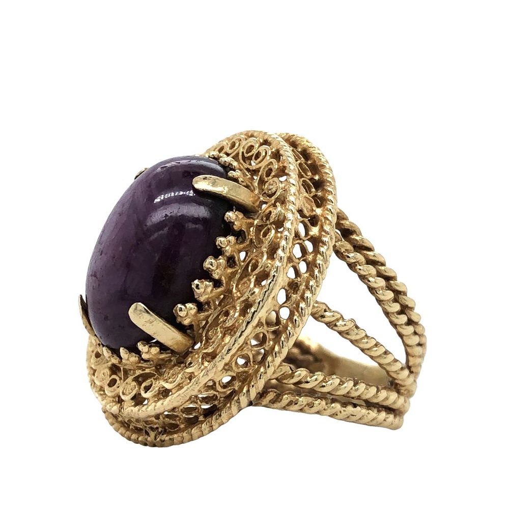 Natural Star Ruby Ring 11.72 Carats