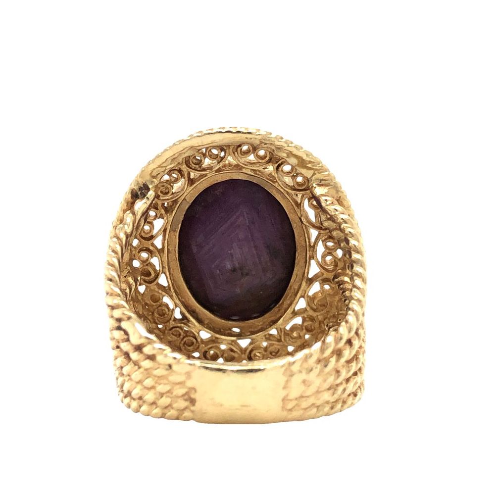 Natural Star Ruby Ring 11.72 Carats