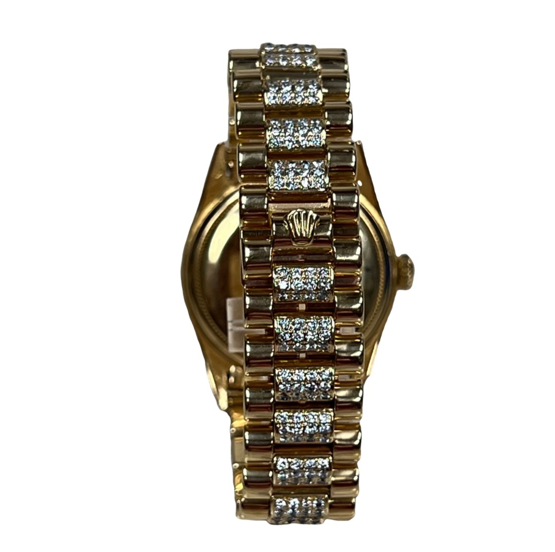 1993 Vintage Mens 18K Presidential Diamond Rolex Model 18038