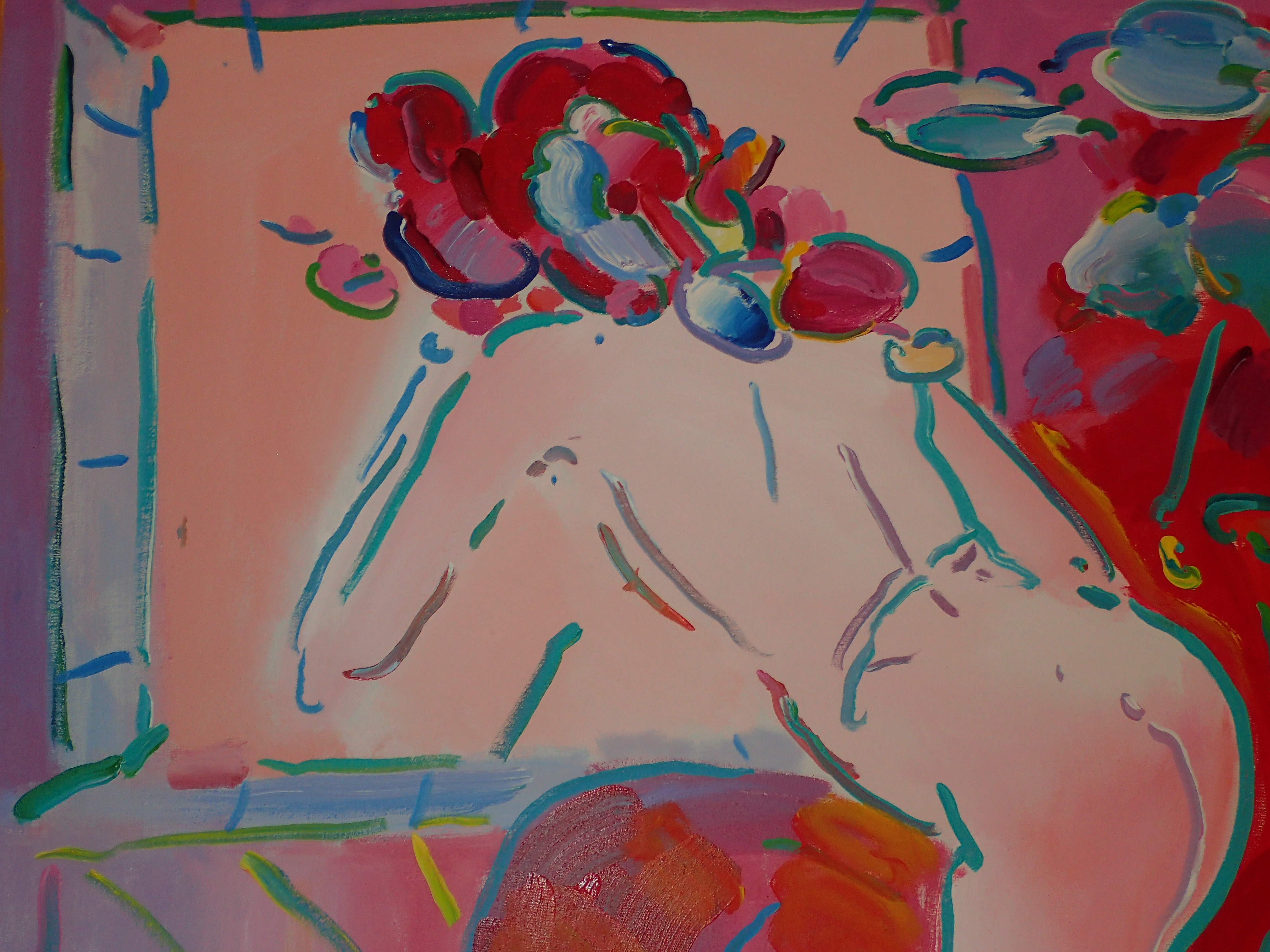 Peter Max Acrylic on canvas Signed