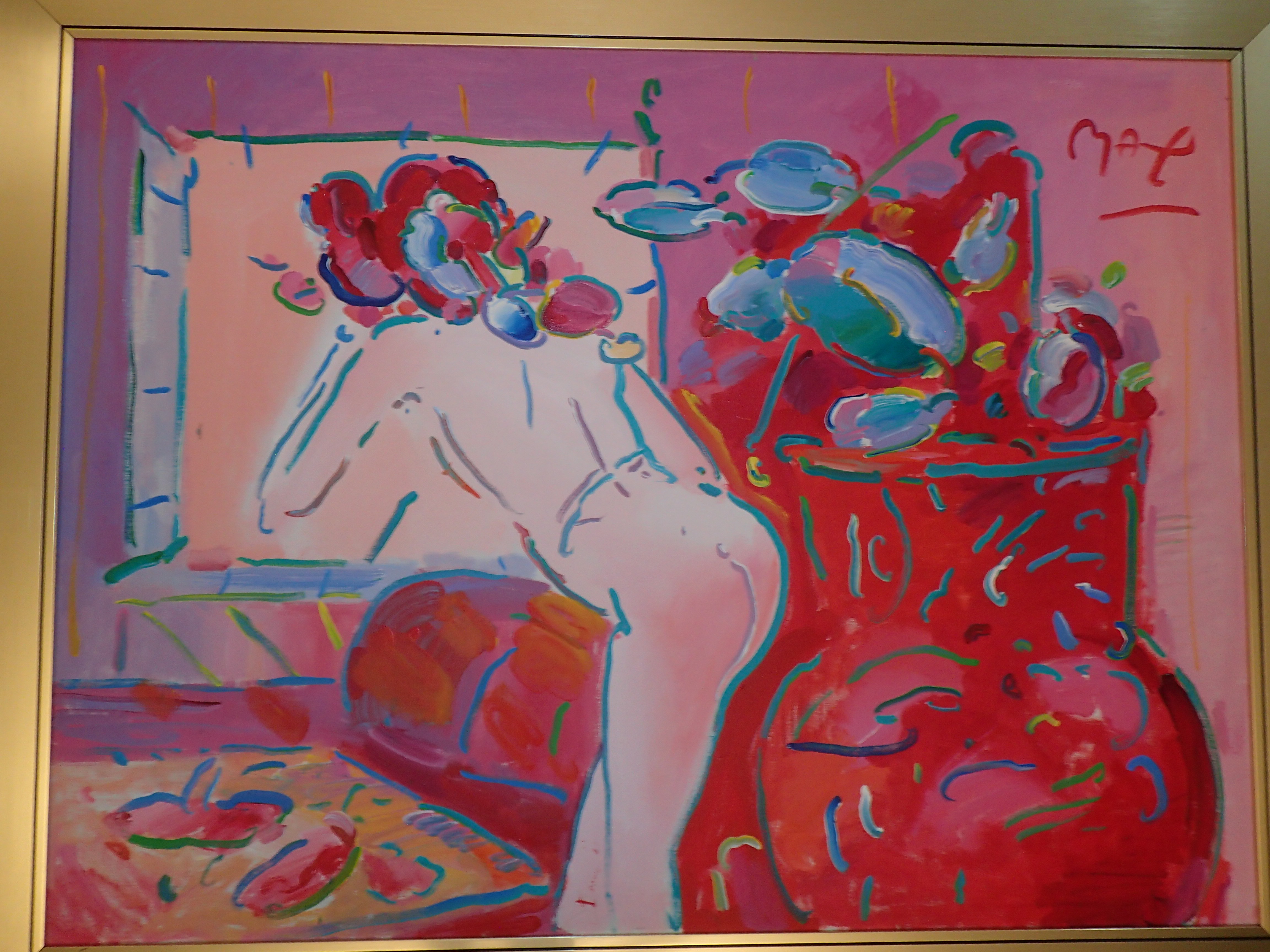 Peter Max Acrylic on canvas Signed