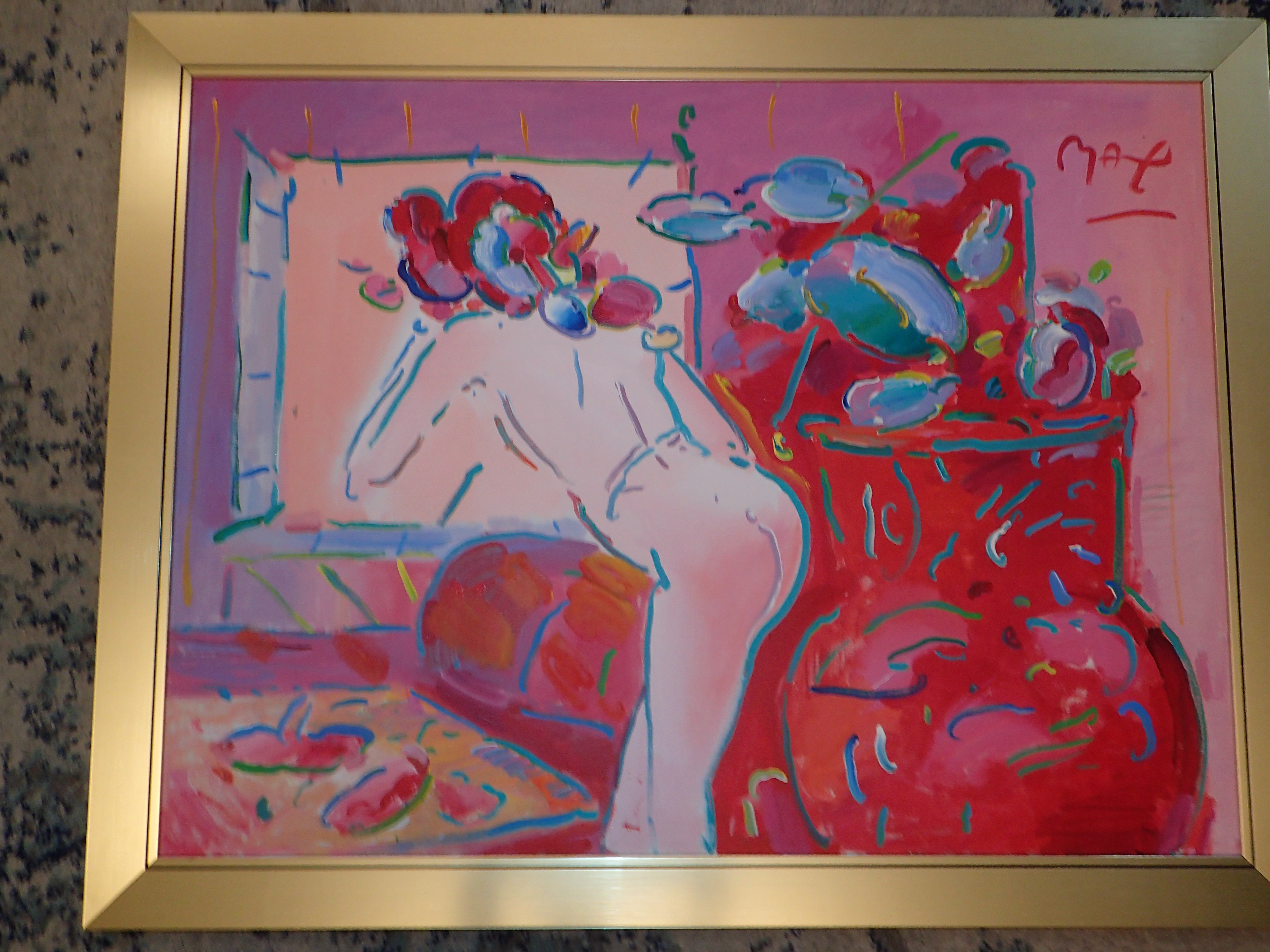 Peter Max Acrylic on canvas Signed