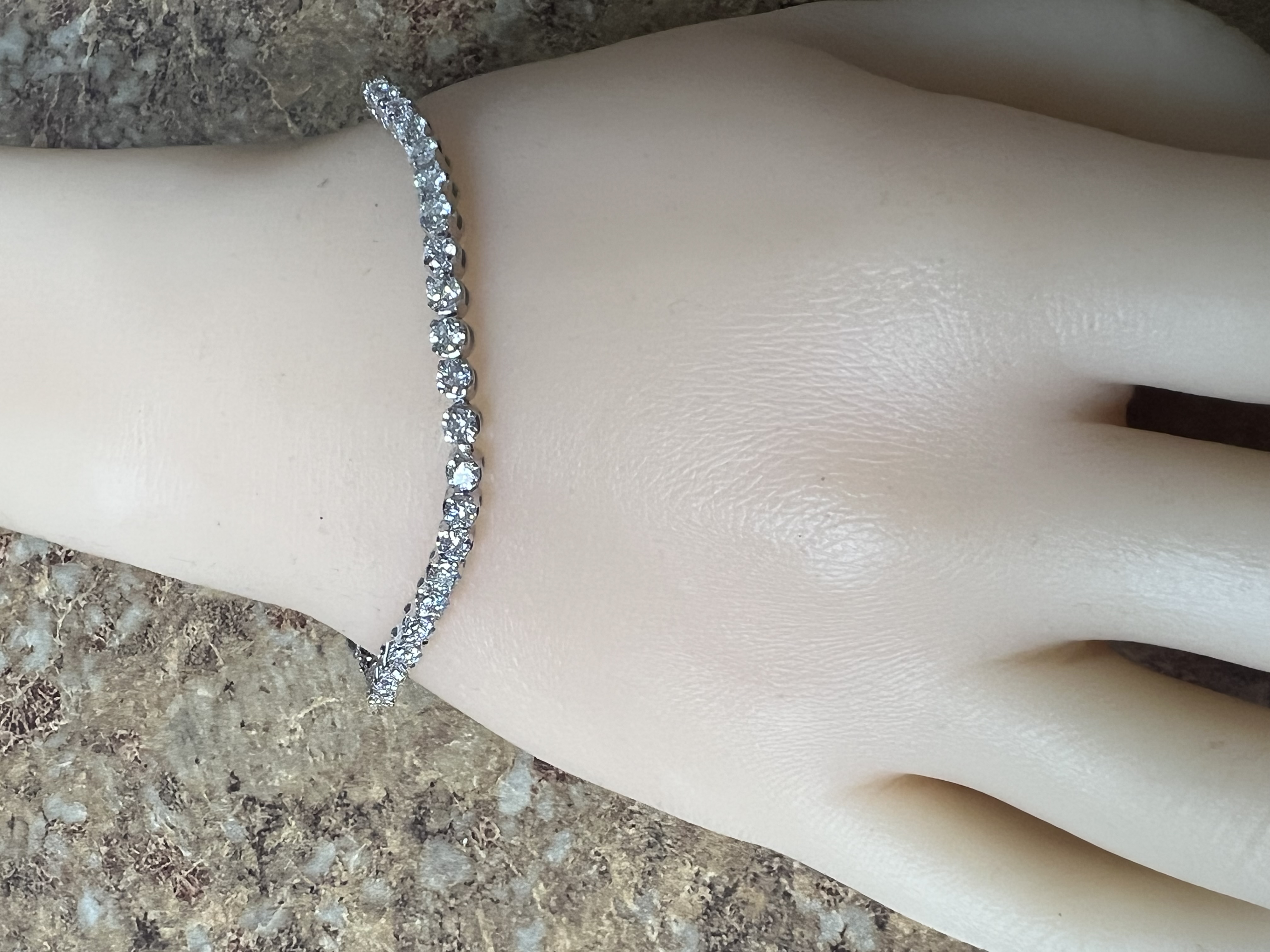5.00 Carat Lab Grown Diamond Tennis Bracelet