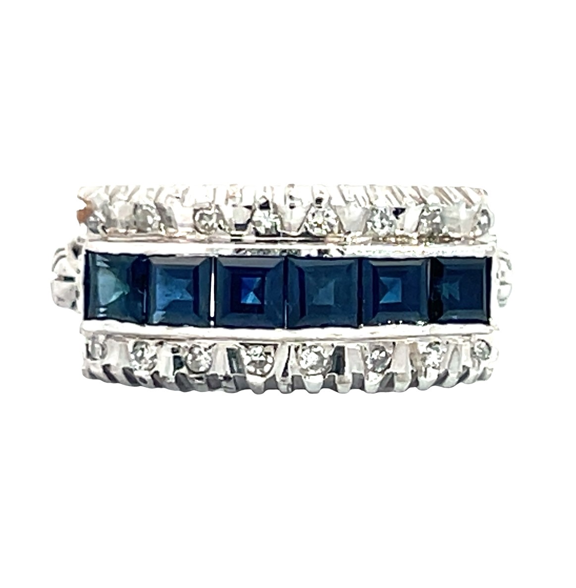 Natural Sapphire & Diamond Ring