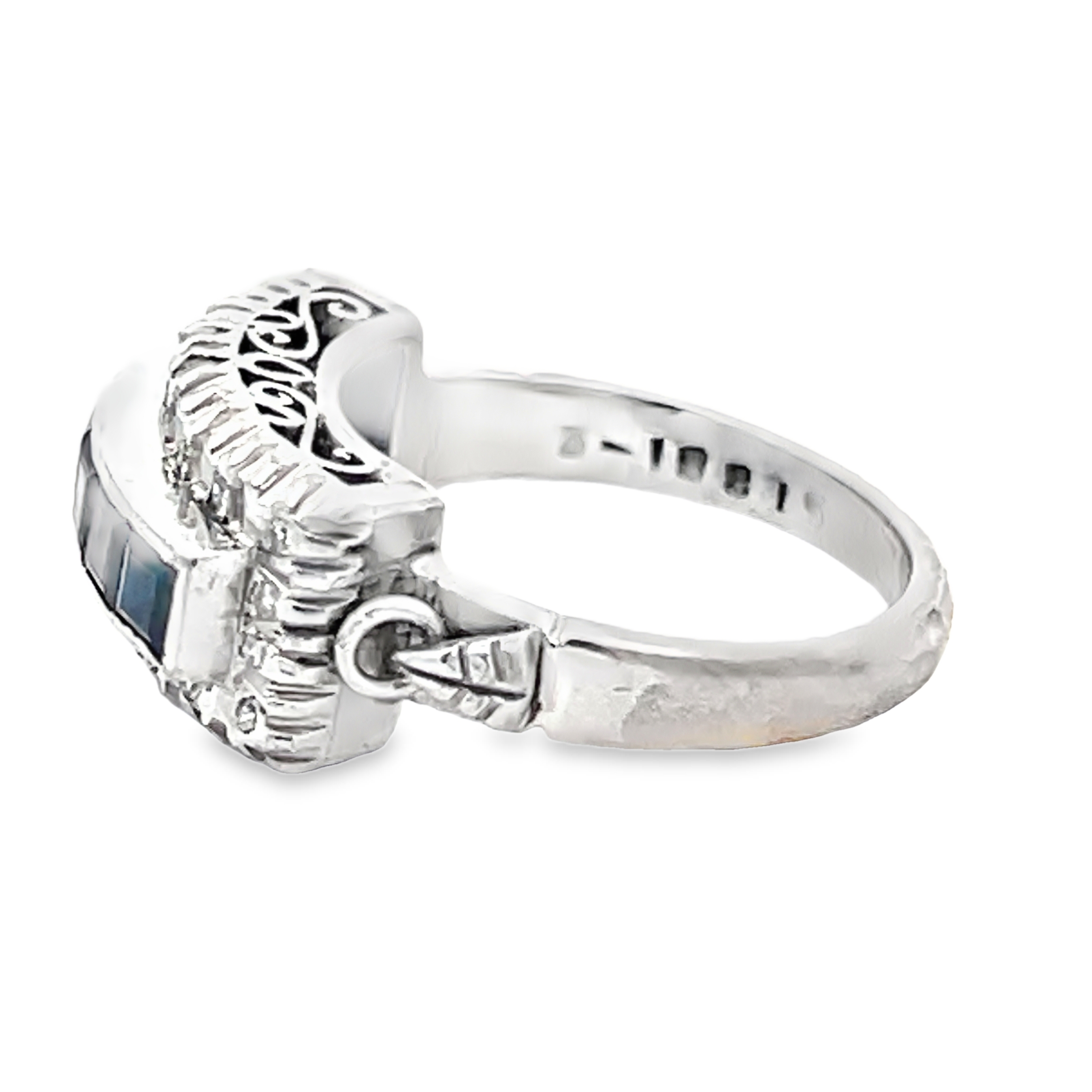 Natural Sapphire & Diamond Ring