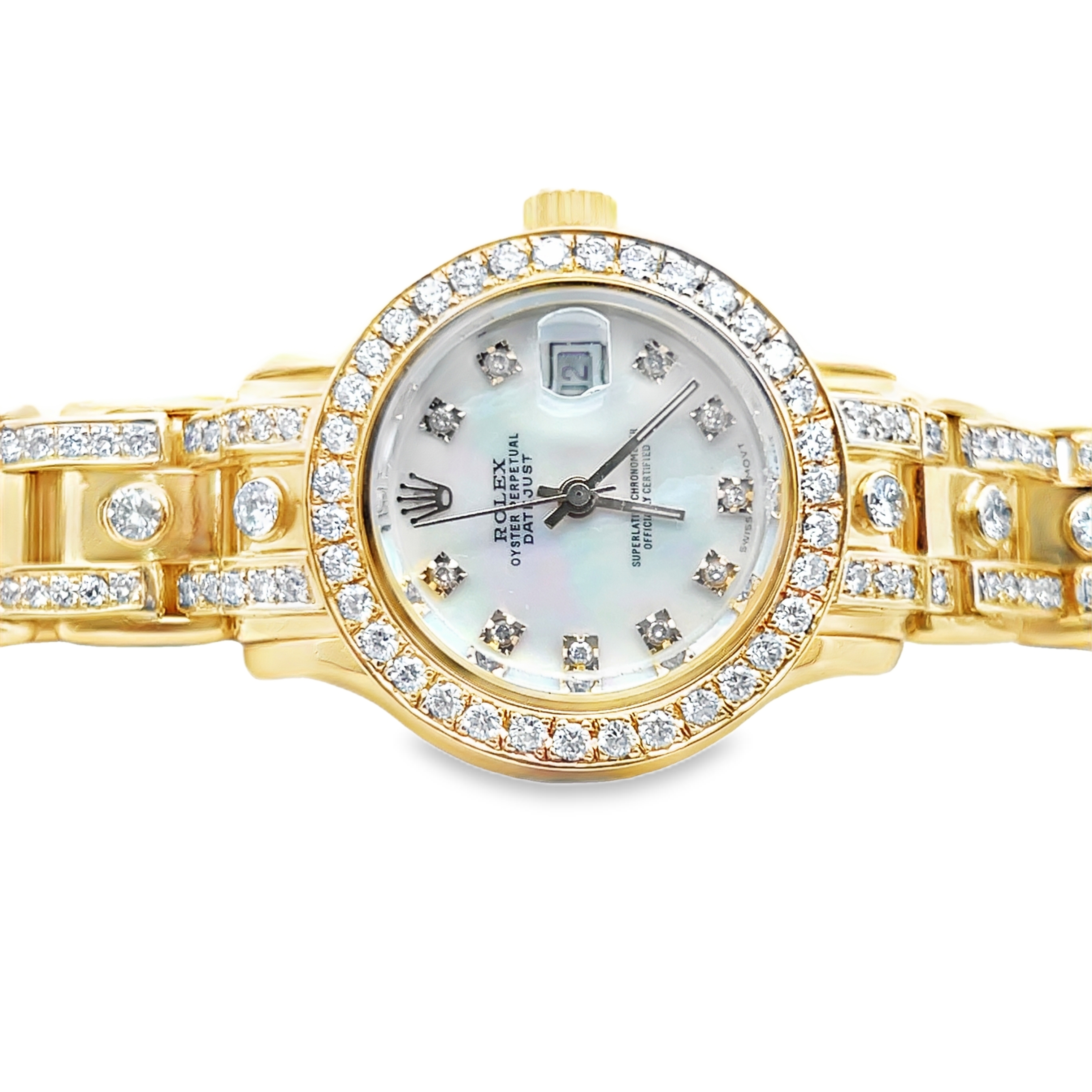 18K Natural Diamond MOP Assembled Watch