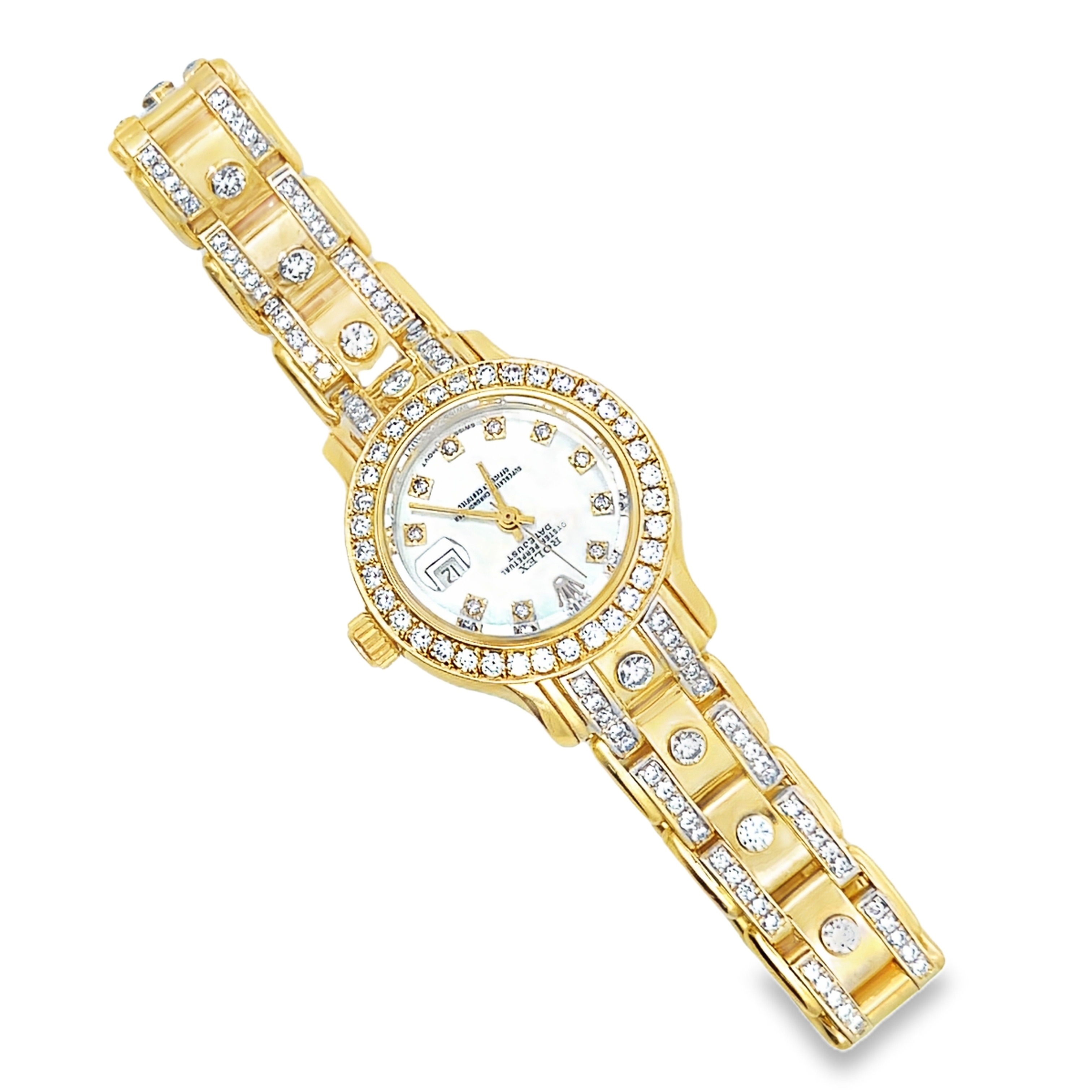 18K Natural Diamond MOP Assembled Watch