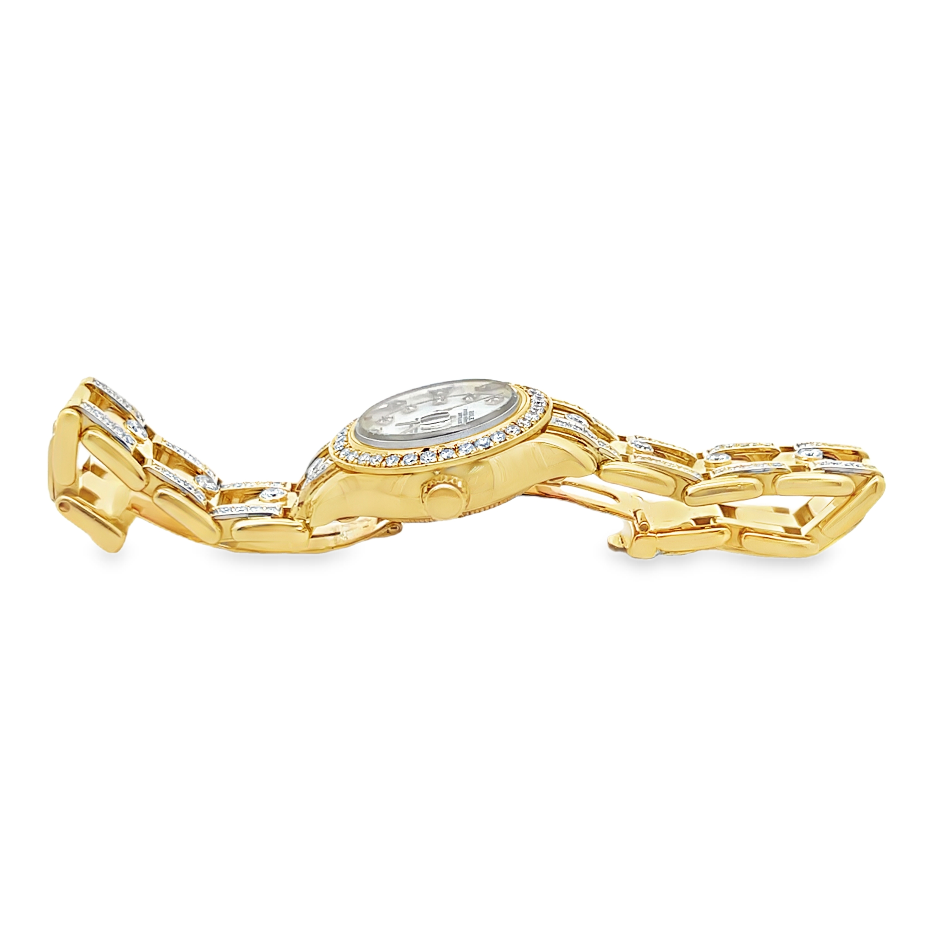 18K Natural Diamond MOP Assembled Watch