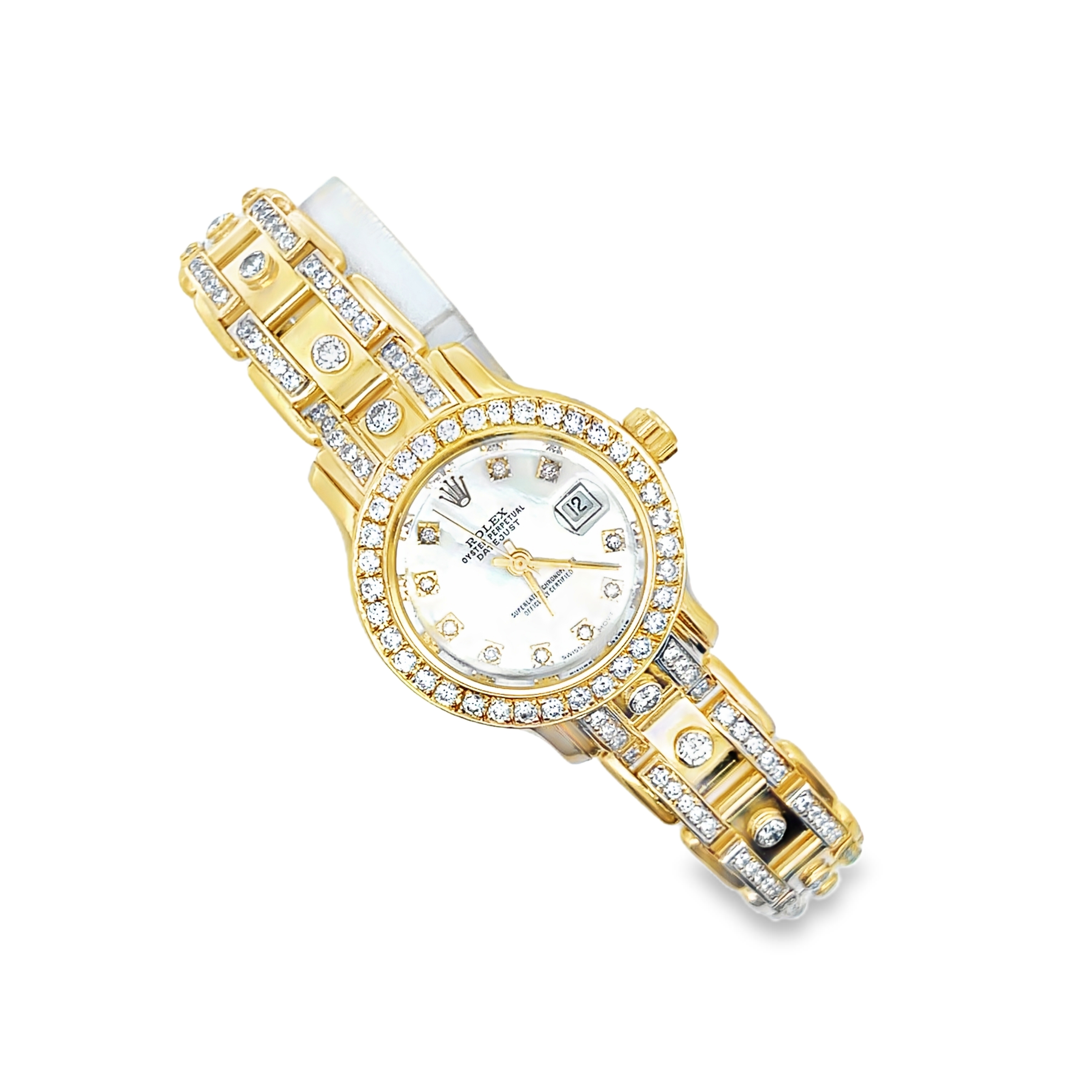 18K Natural Diamond MOP Assembled Watch