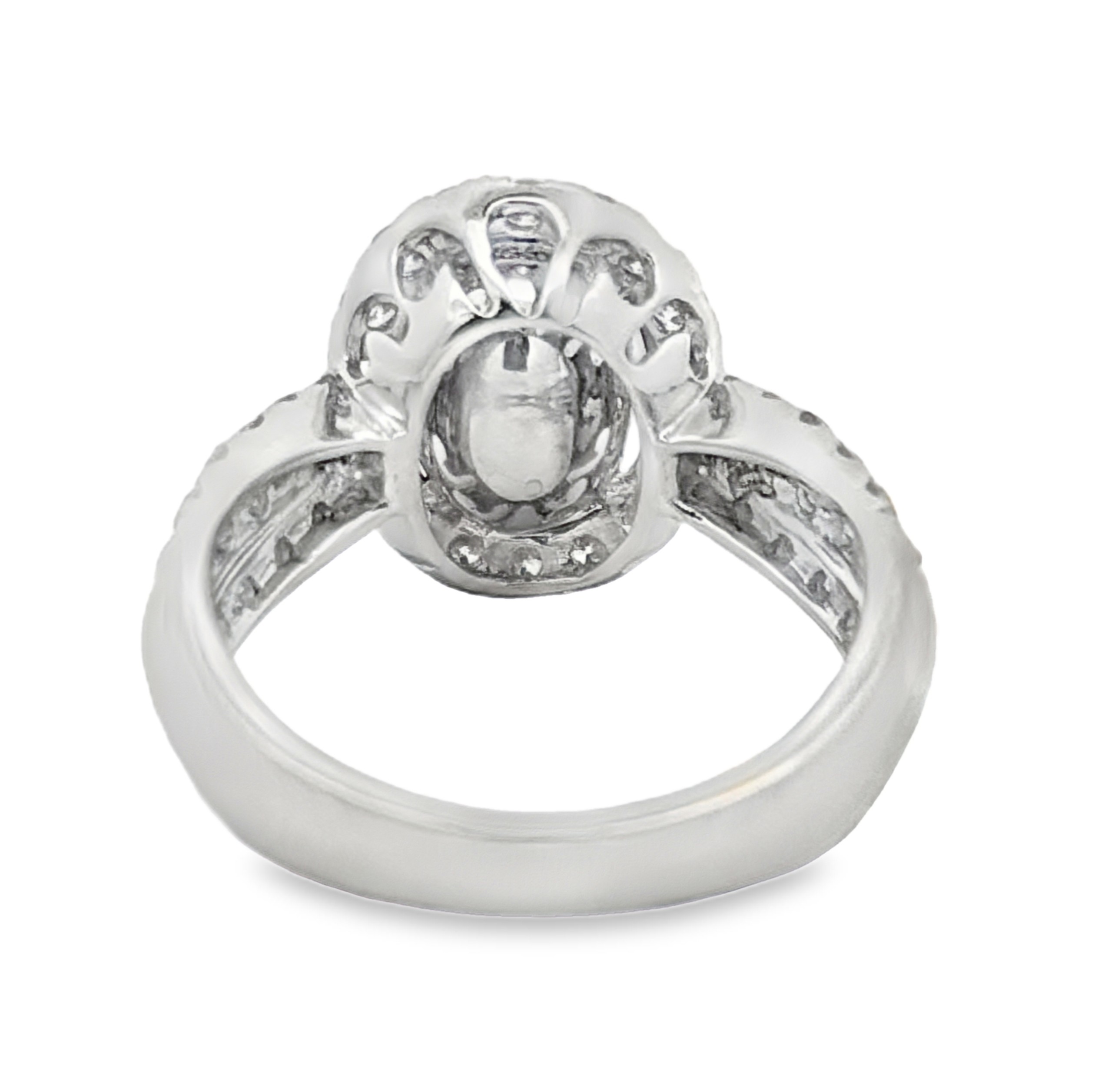 Oscar Friedman GIA Certified Sapphire & Natural Diamond Ring