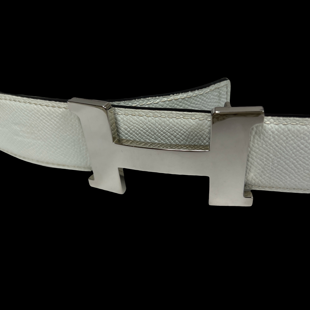 Hermes H Martelee Buckle & Reversible Leather Strap