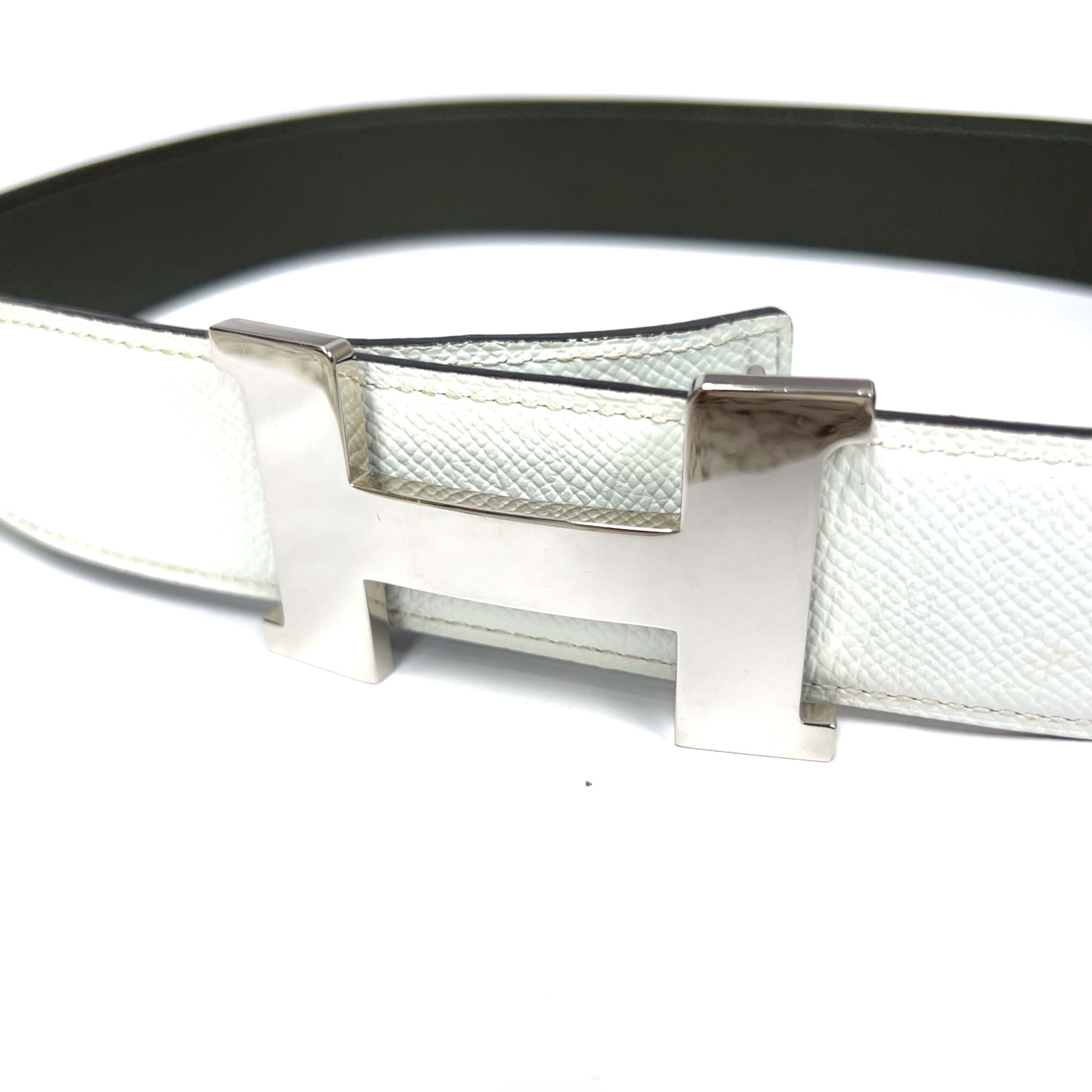 Hermes H Martelee Buckle & Reversible Leather Strap
