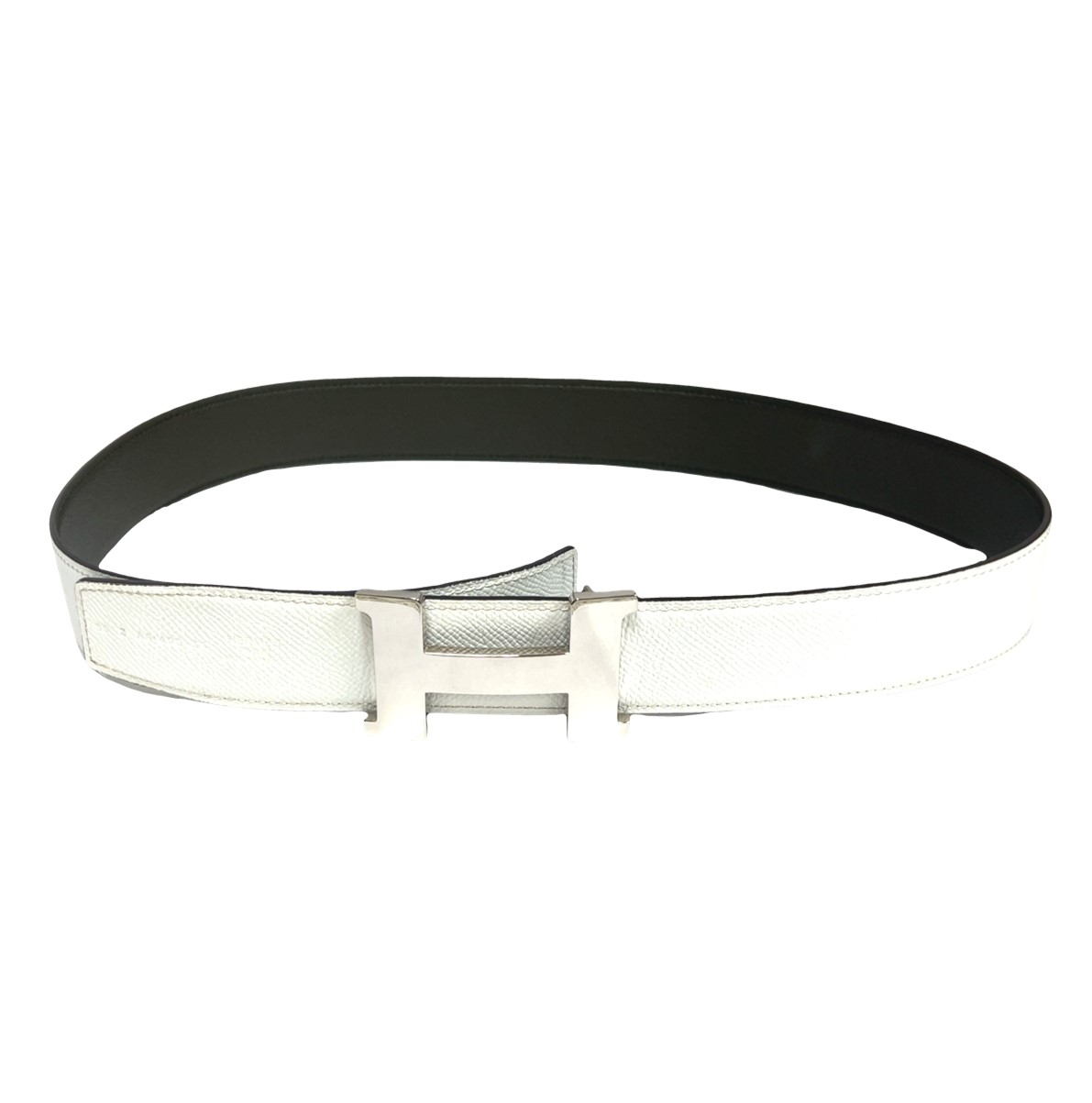 Hermes H Martelee Buckle & Reversible Leather Strap