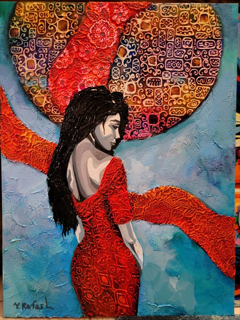 Yana Rafael Acrylic on Canvas Signed