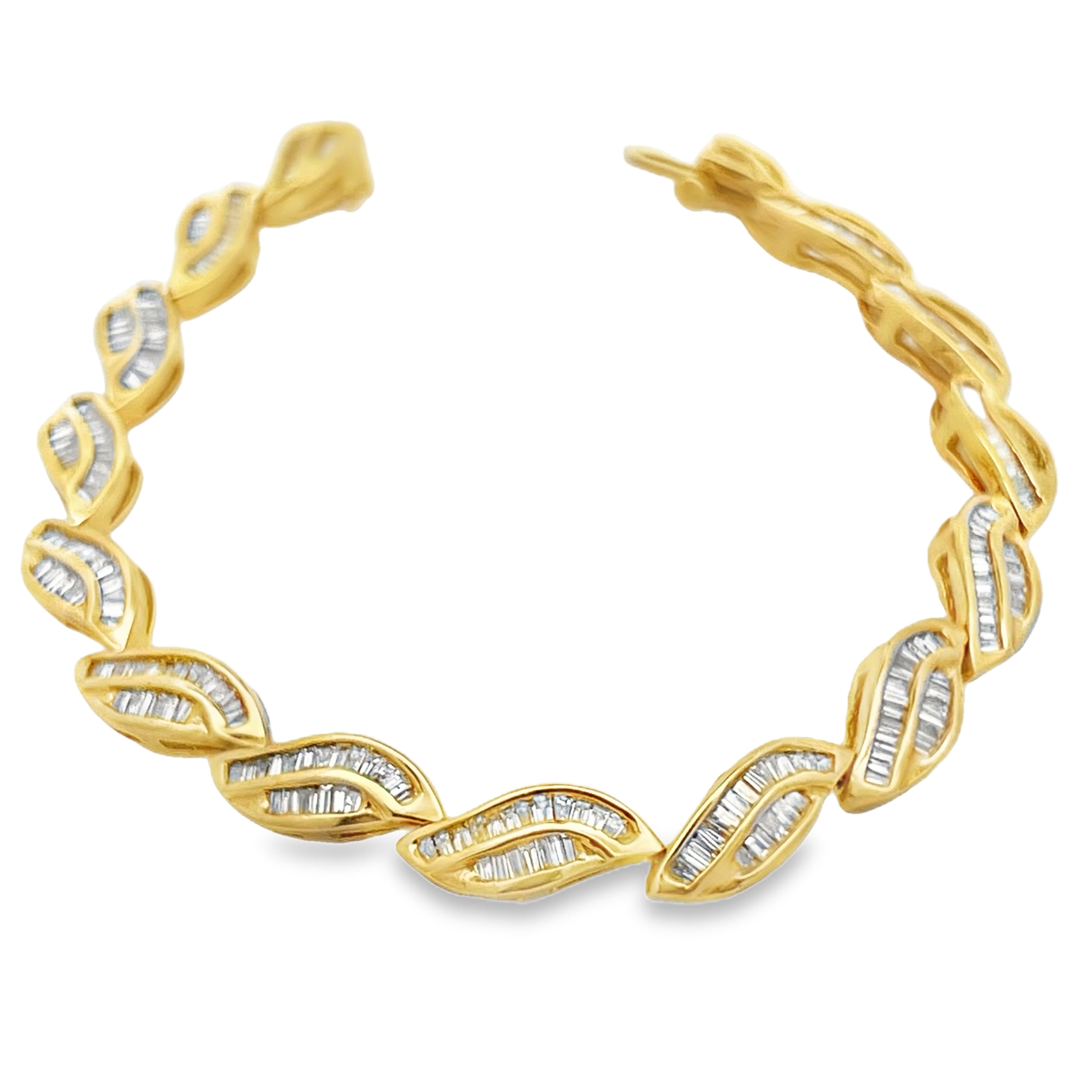 Channel Baguette Natural Diamond Bracelet