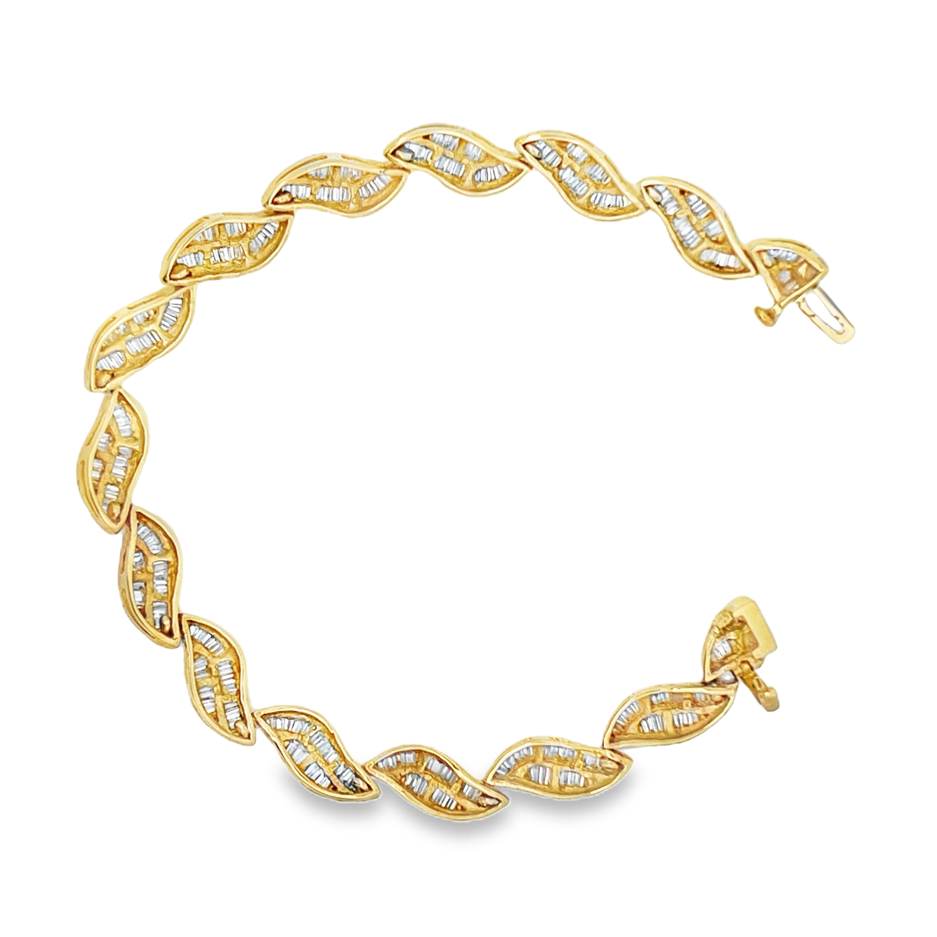 Channel Baguette Natural Diamond Bracelet