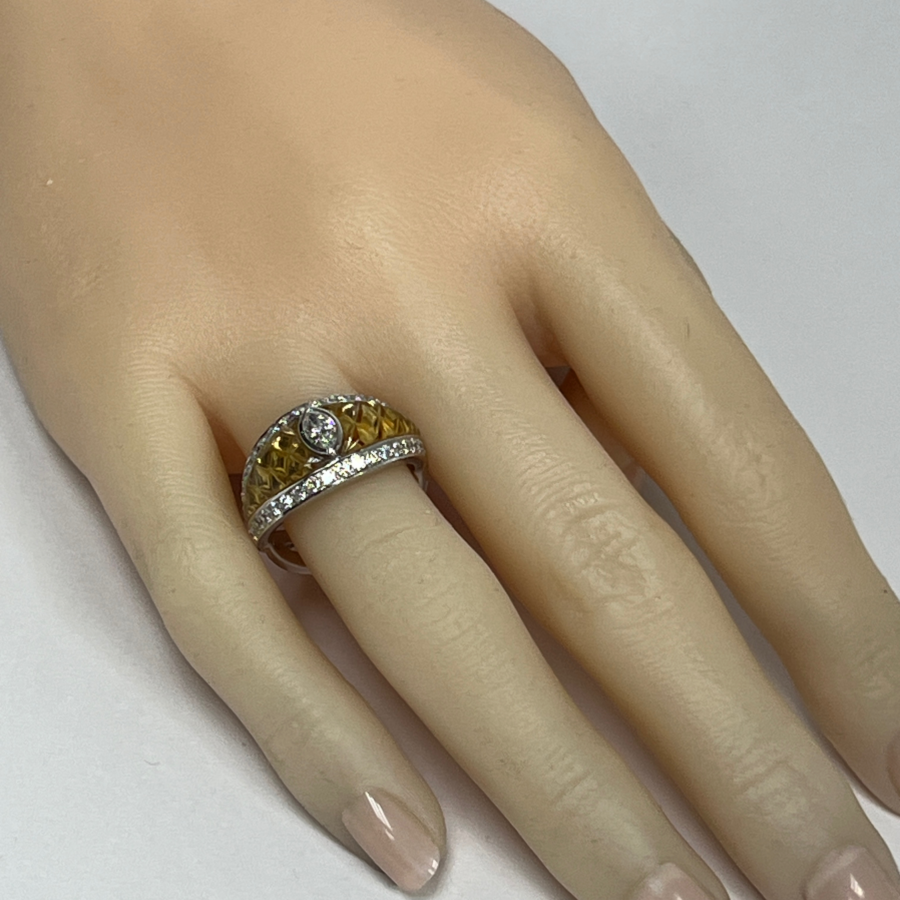 Natural Diamond Statement Ring
